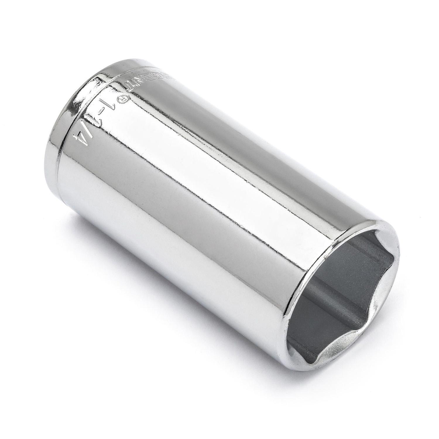 1/2 Inch Drive, 1-1/4 Inch Deep Socket- 6 Point