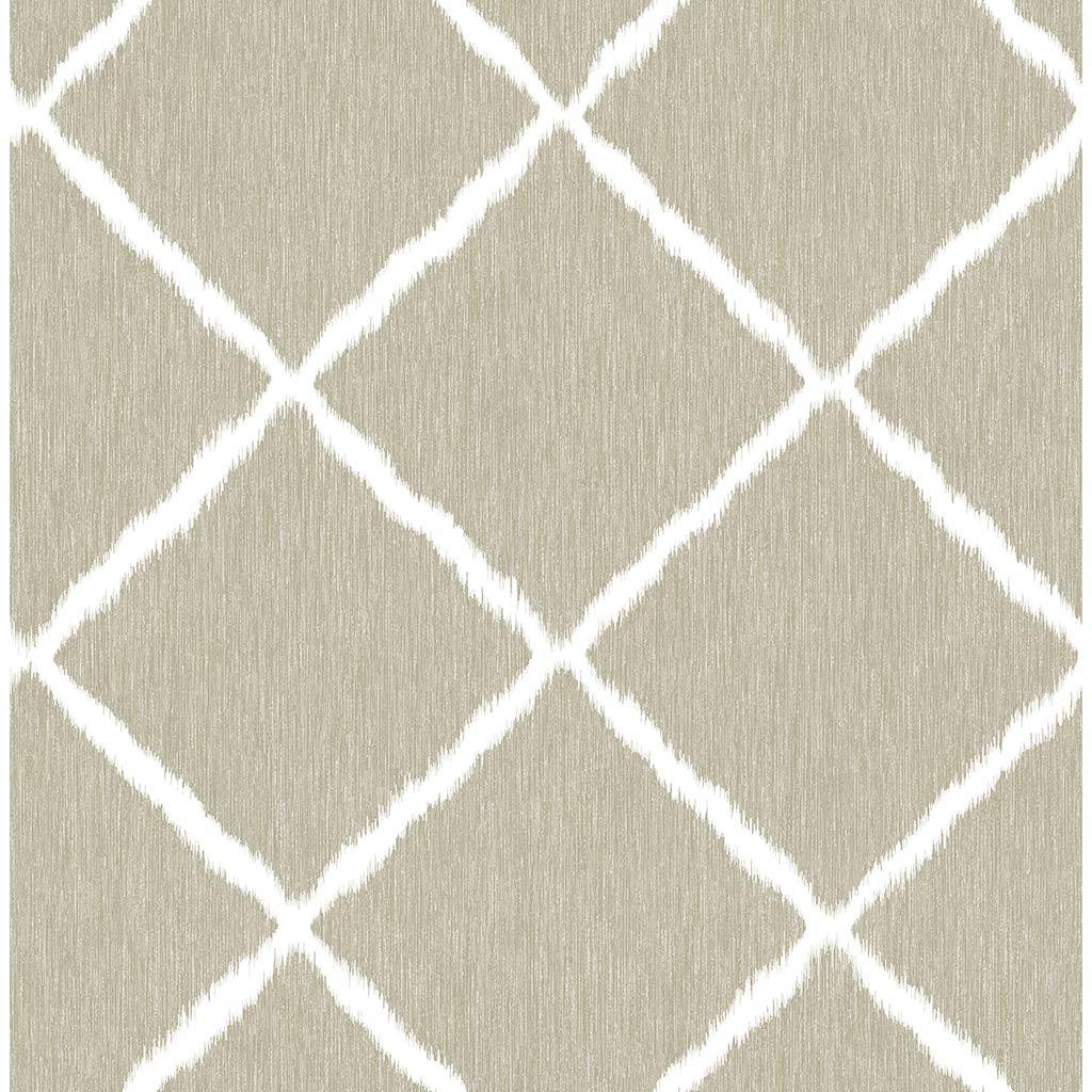 Treillis Linen Ikat Paste The Wall Wallpaper