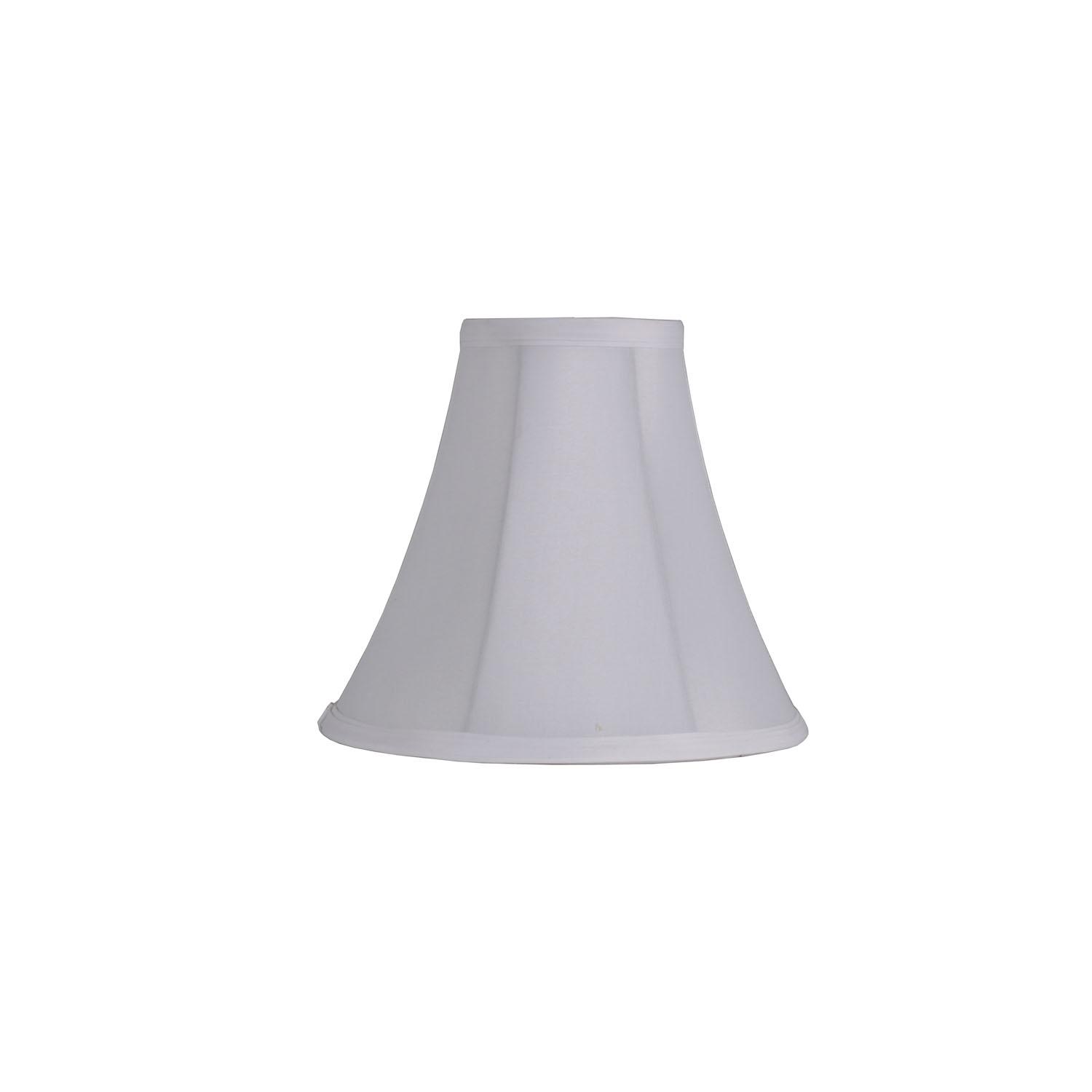 Abat-jour cloche classique long, petit, blanc