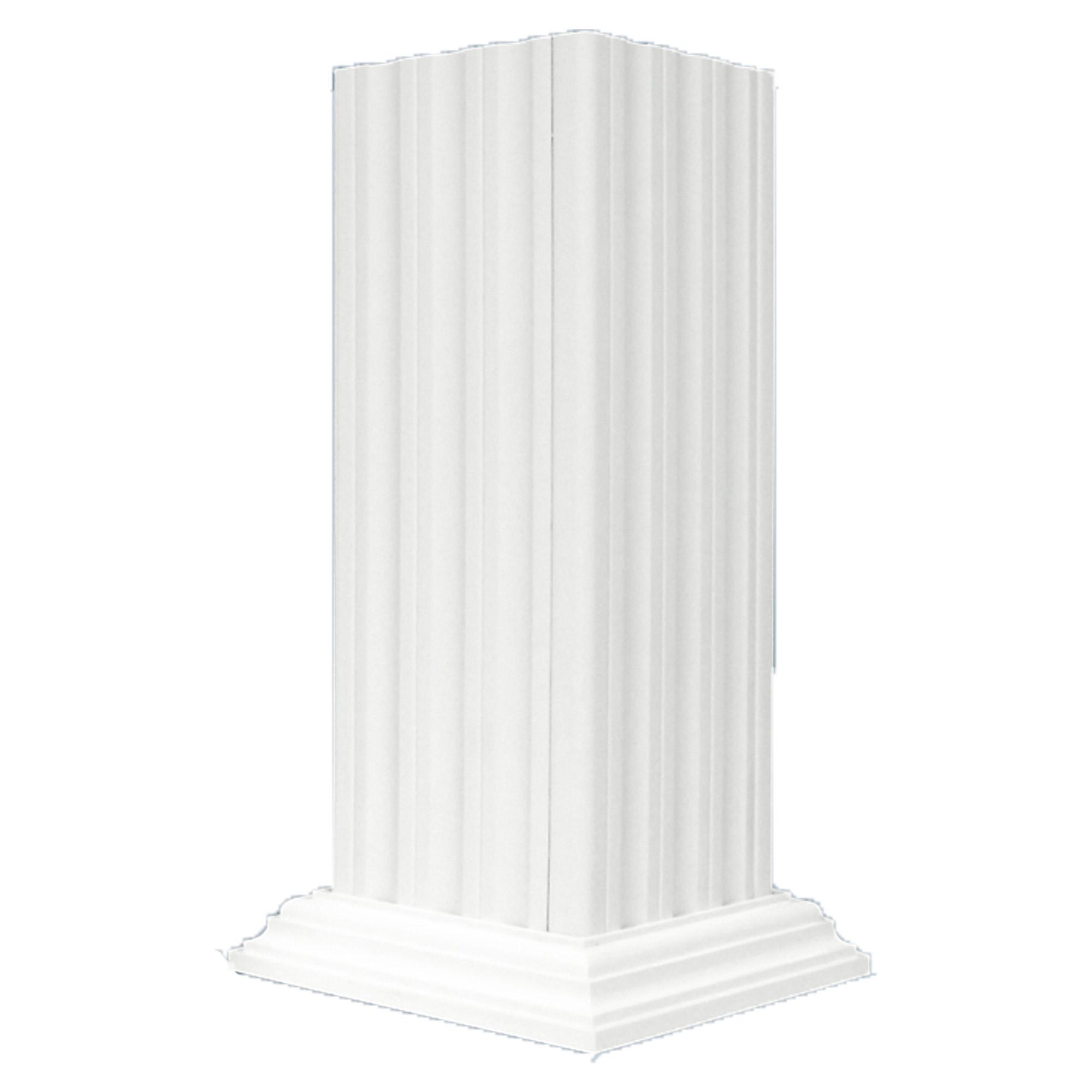 Post Wrap White 6"x 6" Top & Base Molding