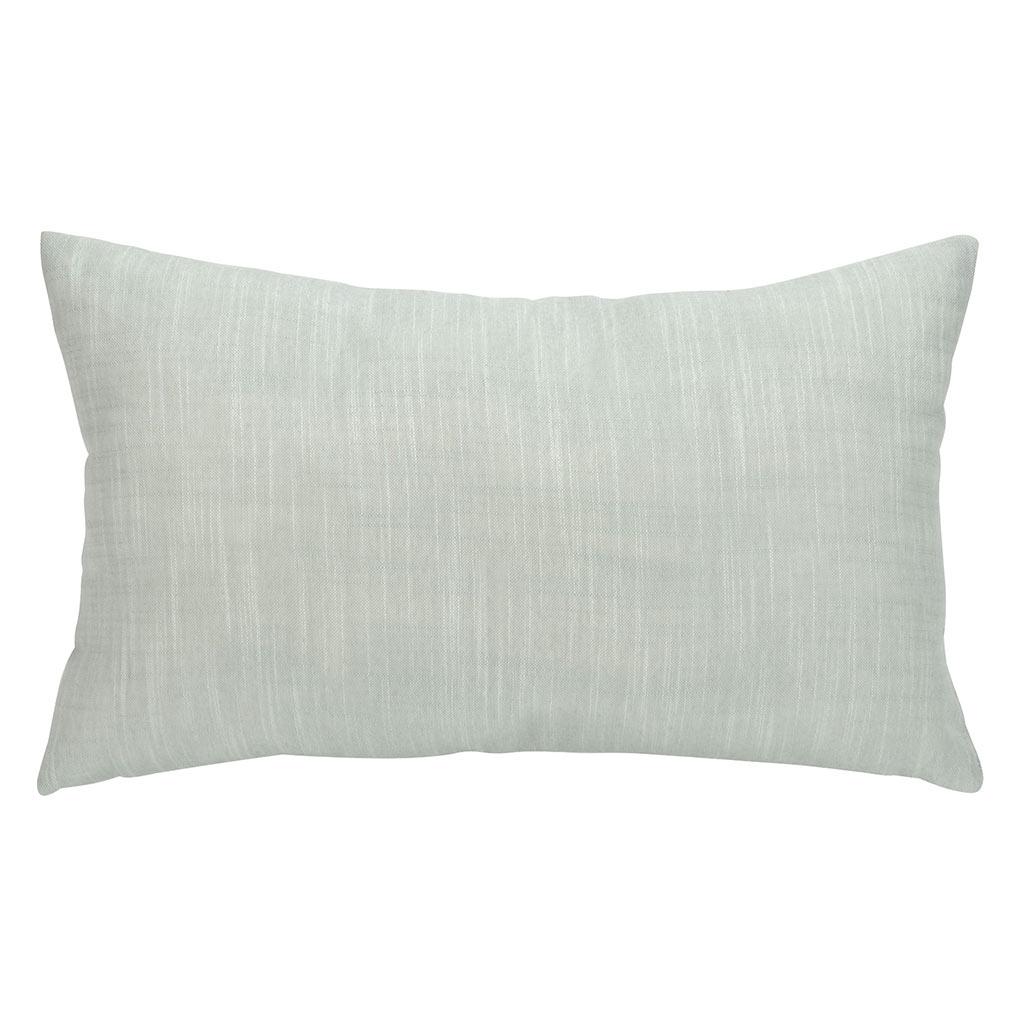 Coussin en lin 19 x 12 po vert pâle