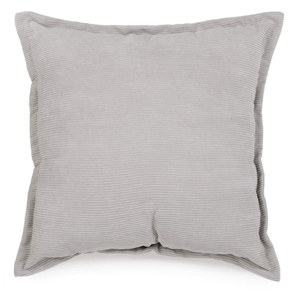 Coussin 17 x 17 po gris clair