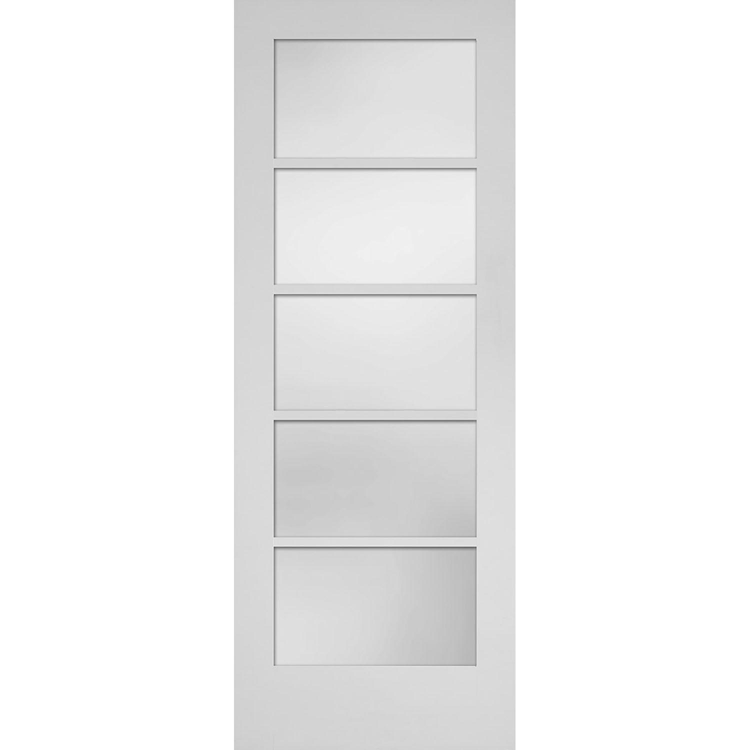 30" x 80" 5-Lite Laminated Interior Door