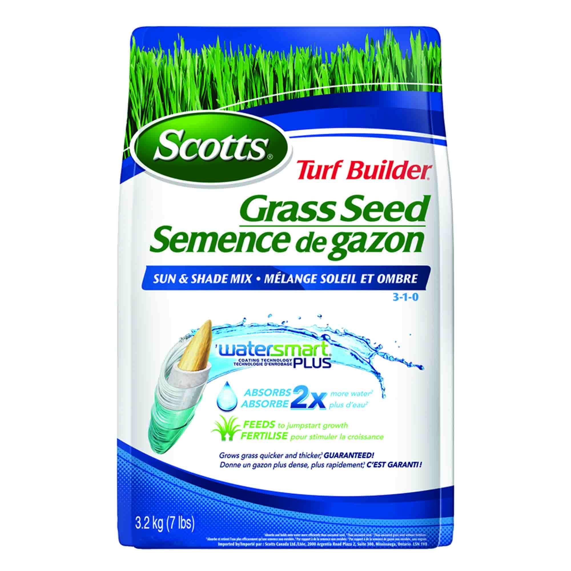 Scotts Turf Builder Grass Seed Sun & Shade Mix 3-1-0 3.2 Kg