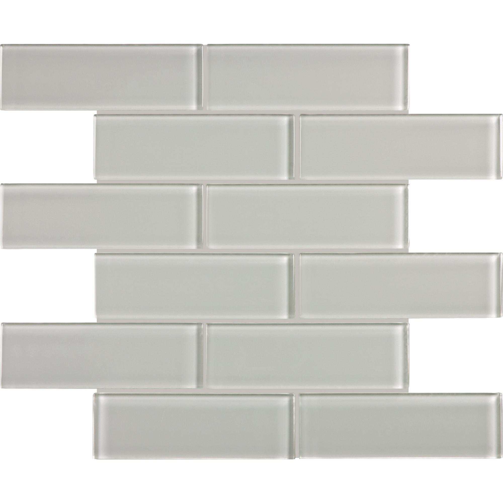 Mosaïque briques de verre 2 x 6 po Element, brume 10 pi3/bte
