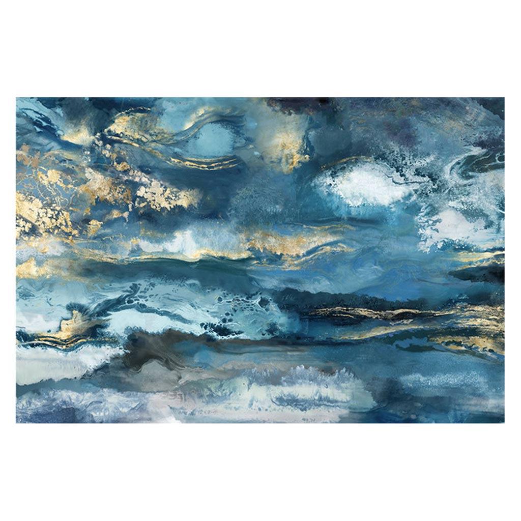 Canvas Art 32" x 24" Blue Abstract