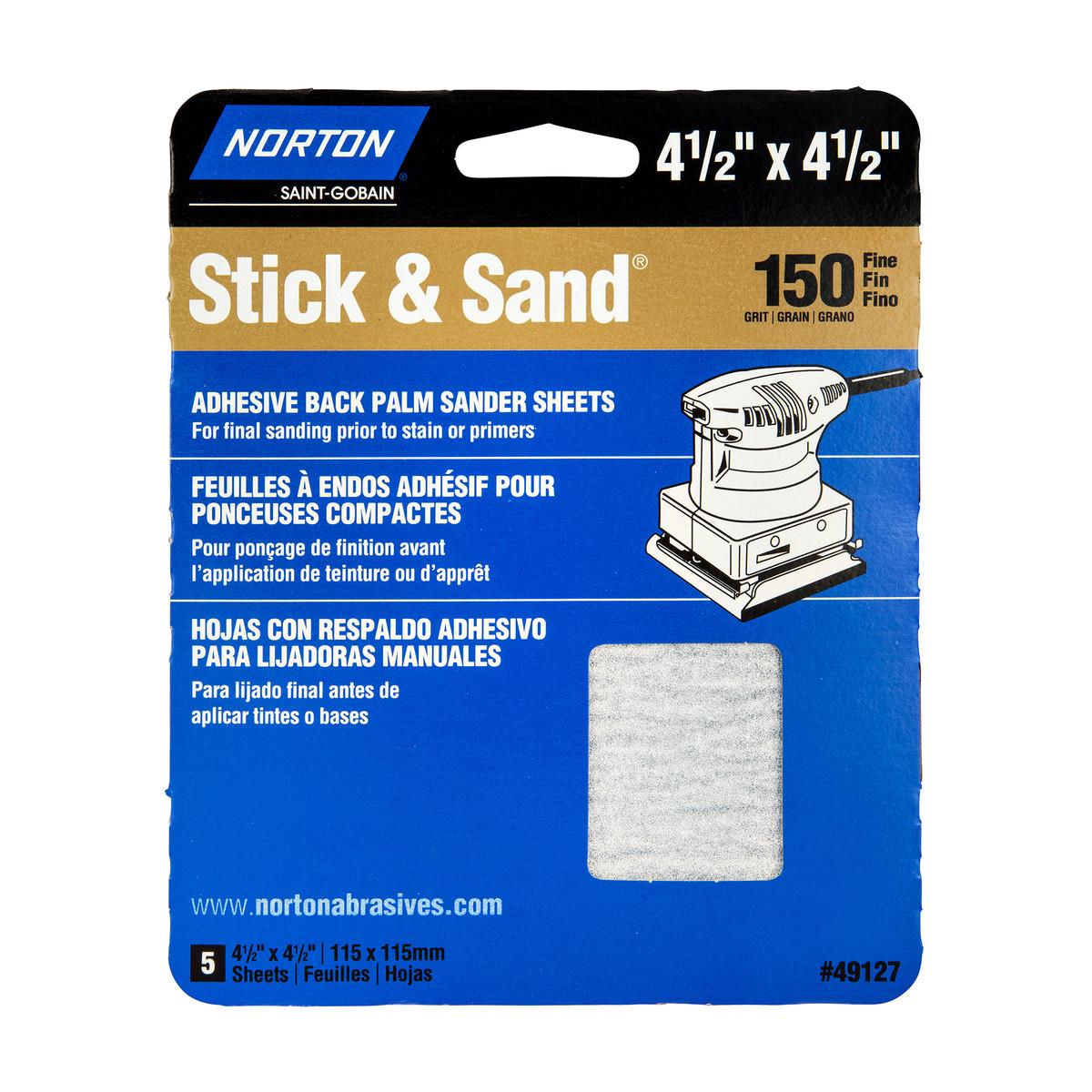 Feuilles 4 1/2 x 4 1/2 po Multisand 150 gr 5/pqt