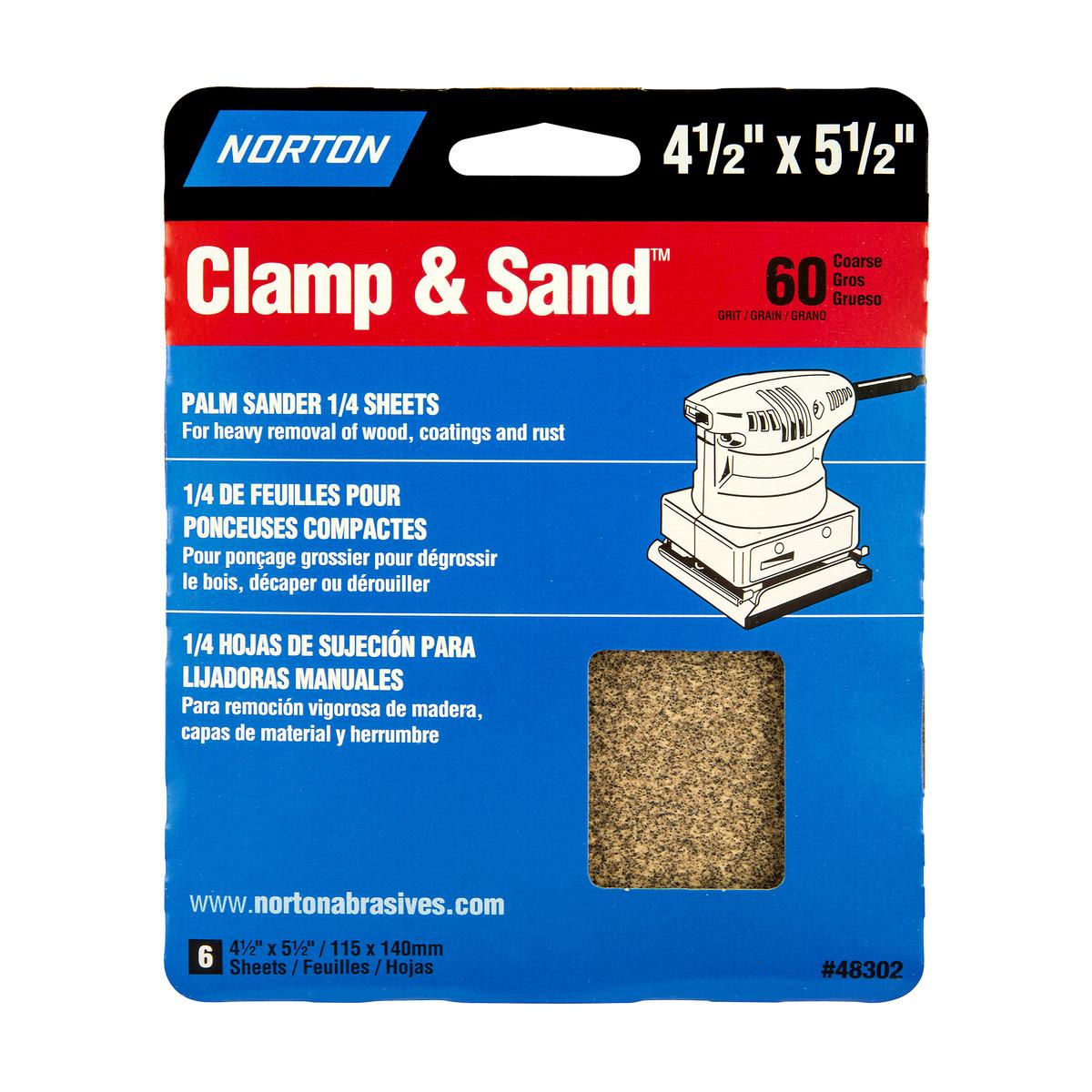 Feuilles 4 1/2 x 5 1/2 po Multisand 60 gr 6/pqt