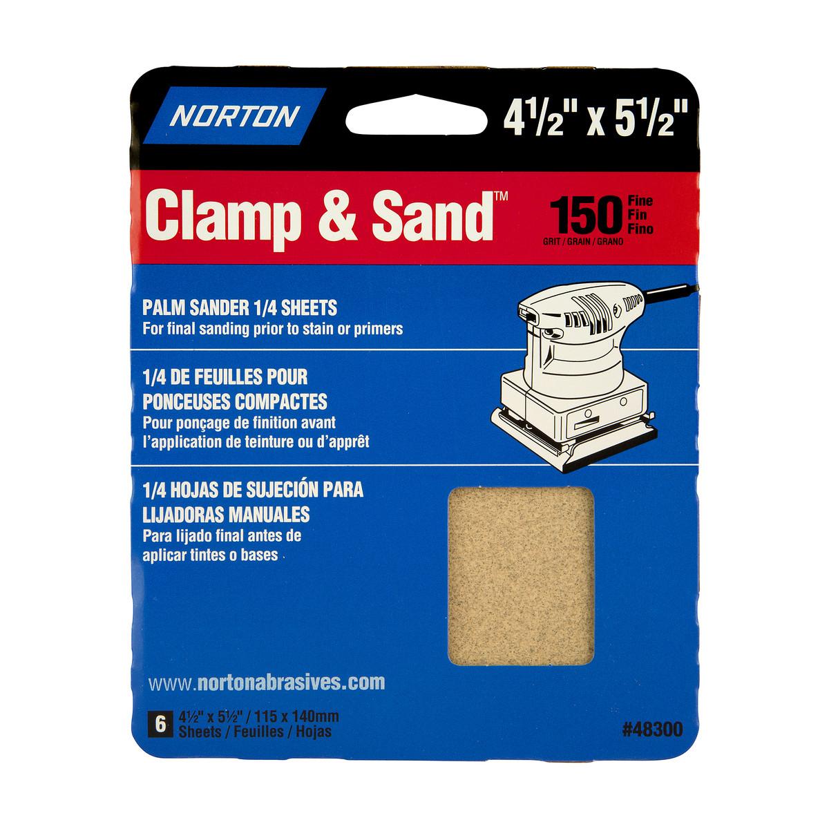 Feuilles 4 1/2 x 5 1/2 po Multisand 150 gr 6/pqt