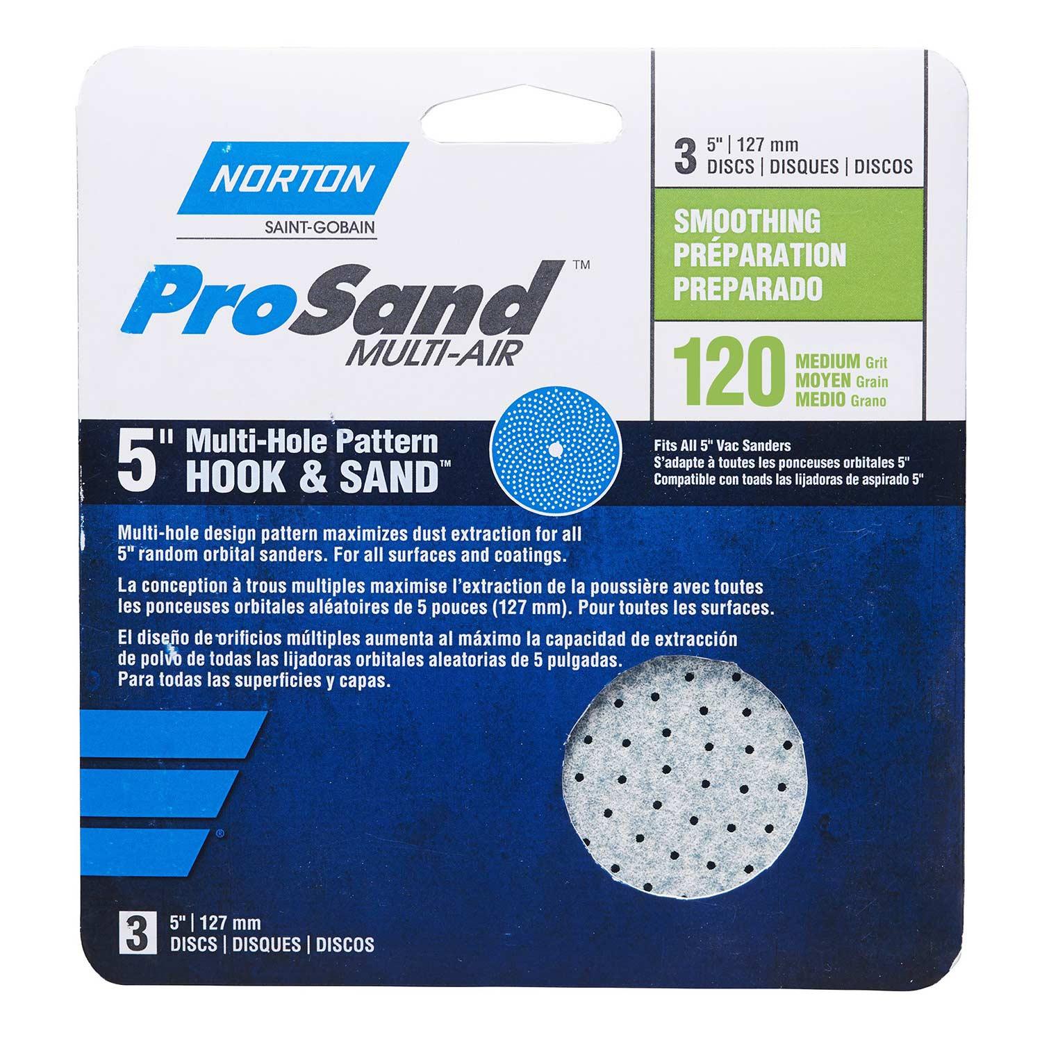 Disque cyclonique 5 po ProSand Hook & Sand 120 gr 3/pqt