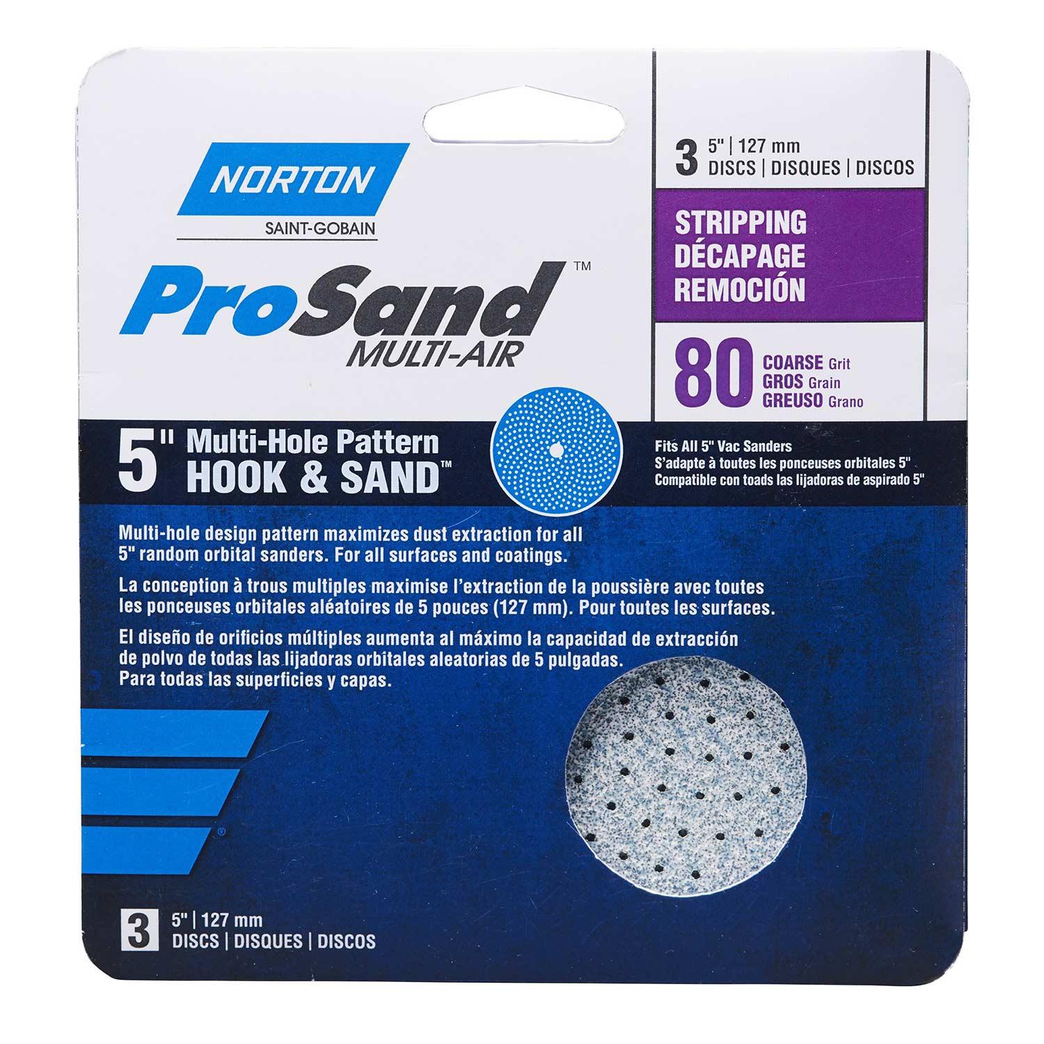 Disque cyclonique 5 po ProSand Hook & Sand 80 gr 3/pqt