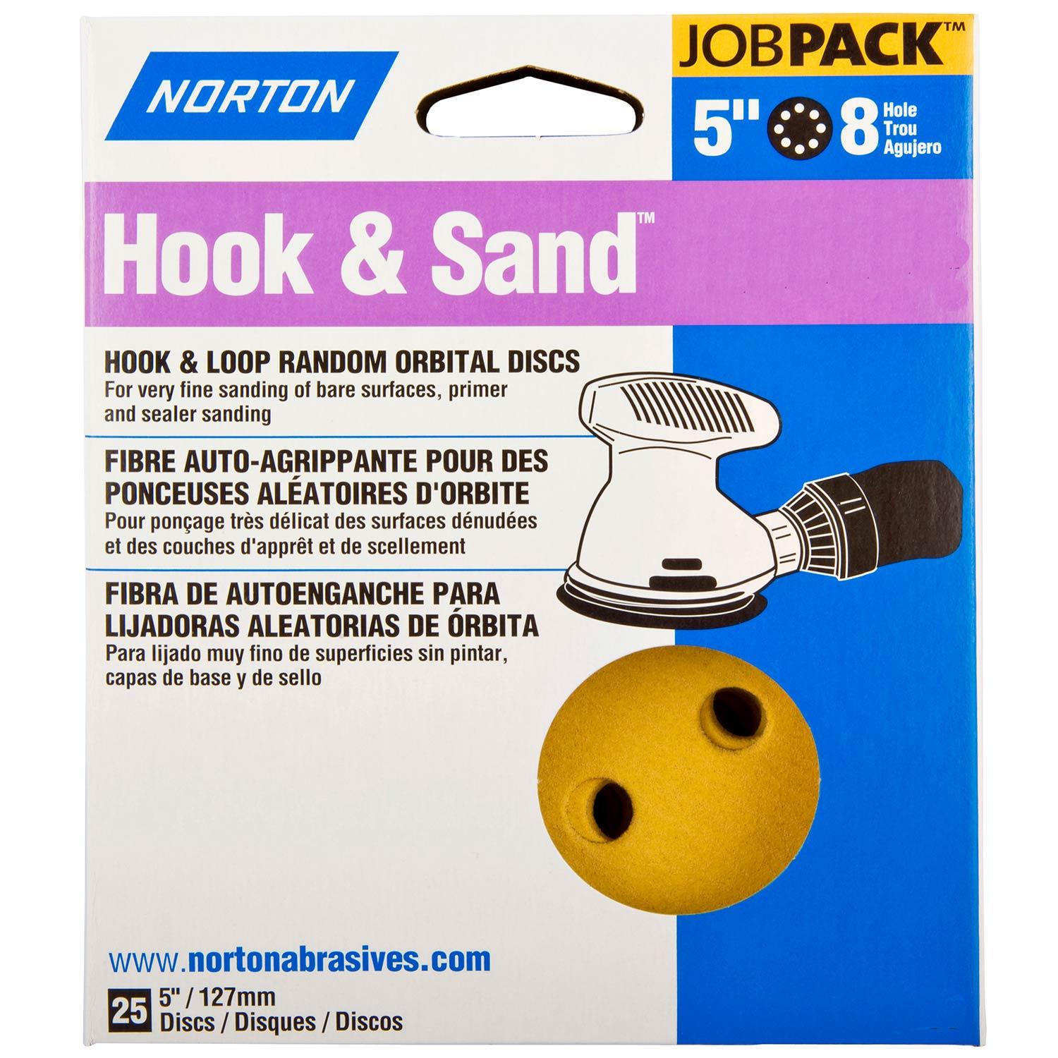 Disque ponçage Hook & Sand A/O 5 po x 8T 120 gr 25/pqt