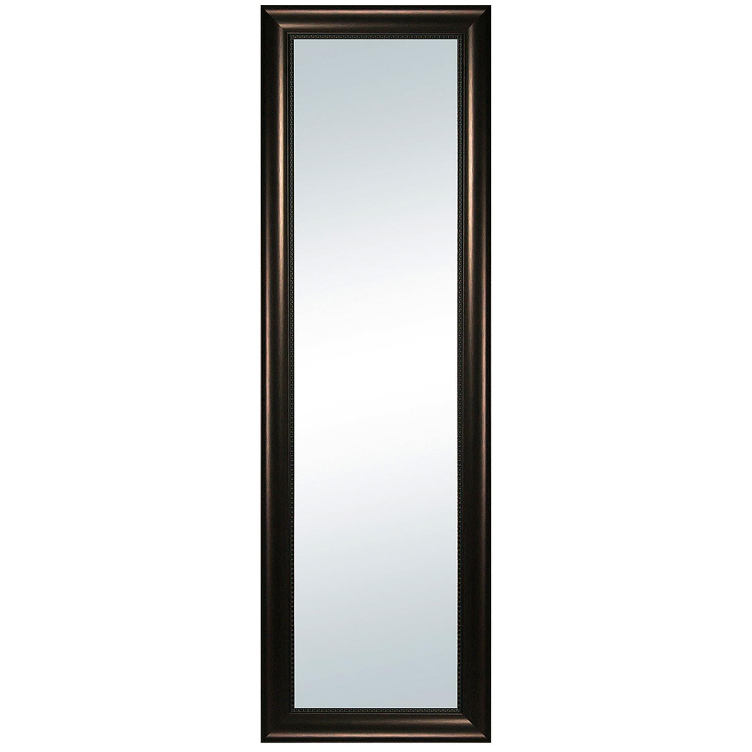 Miroir de porte Park Avenue classi 16 3/4 x 52 3/4 po bronze