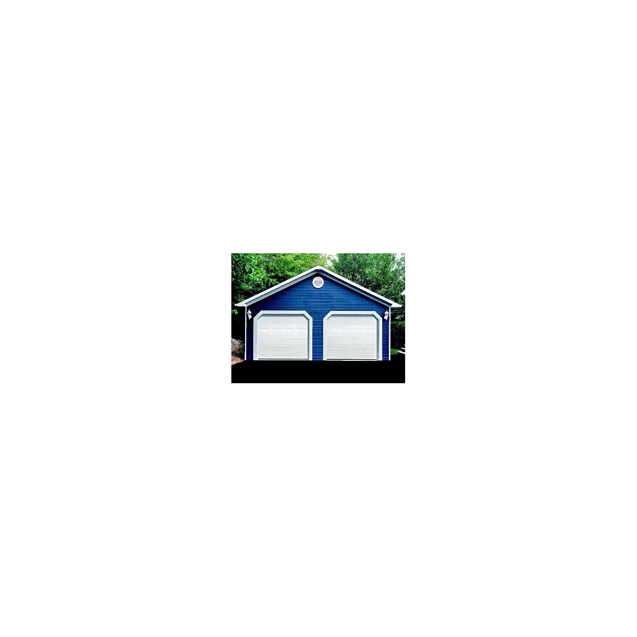 Econo 9’ x 7’ 6.6 R-Value Insulated White Garage Door