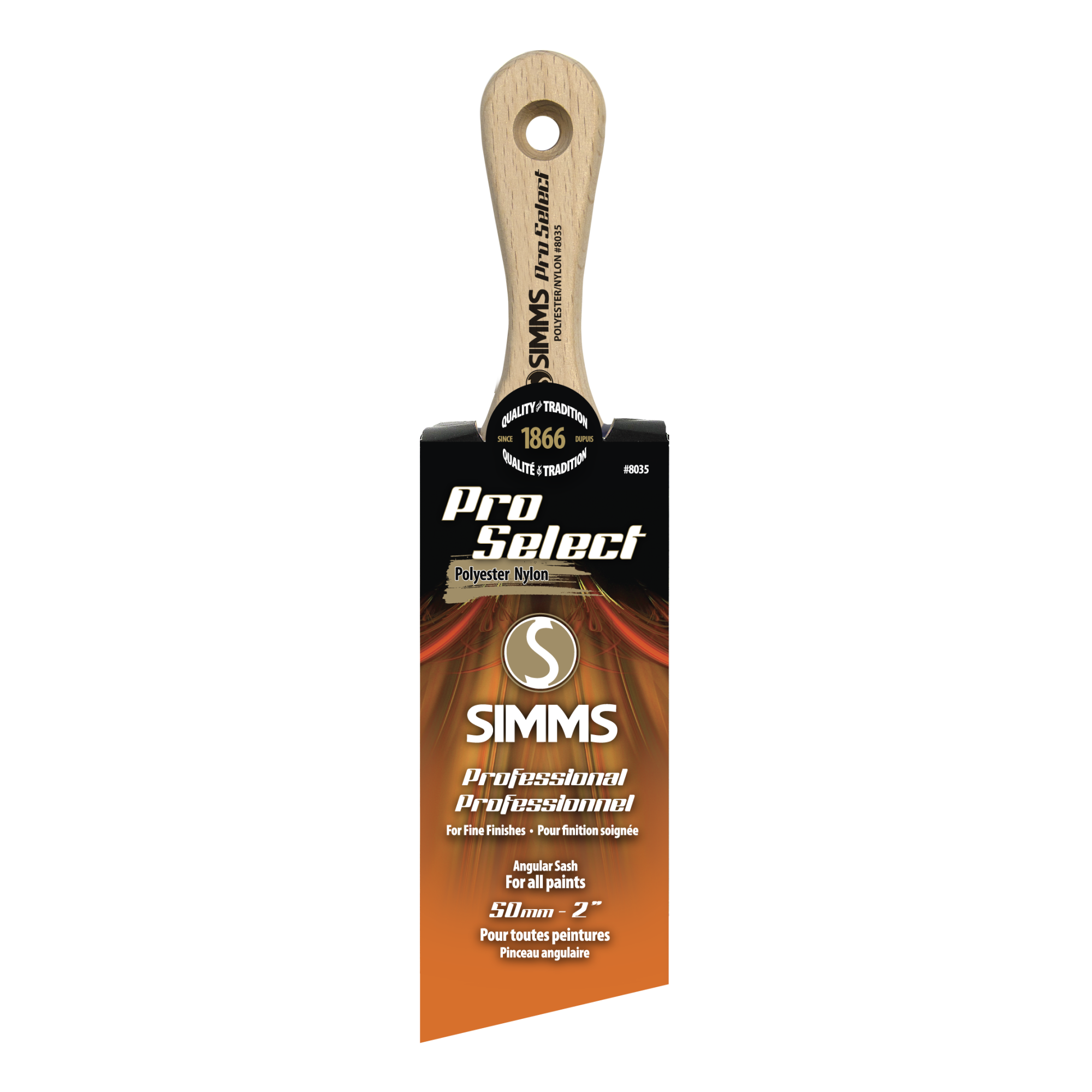 50mm Pro Select Short Handle Angular Brush