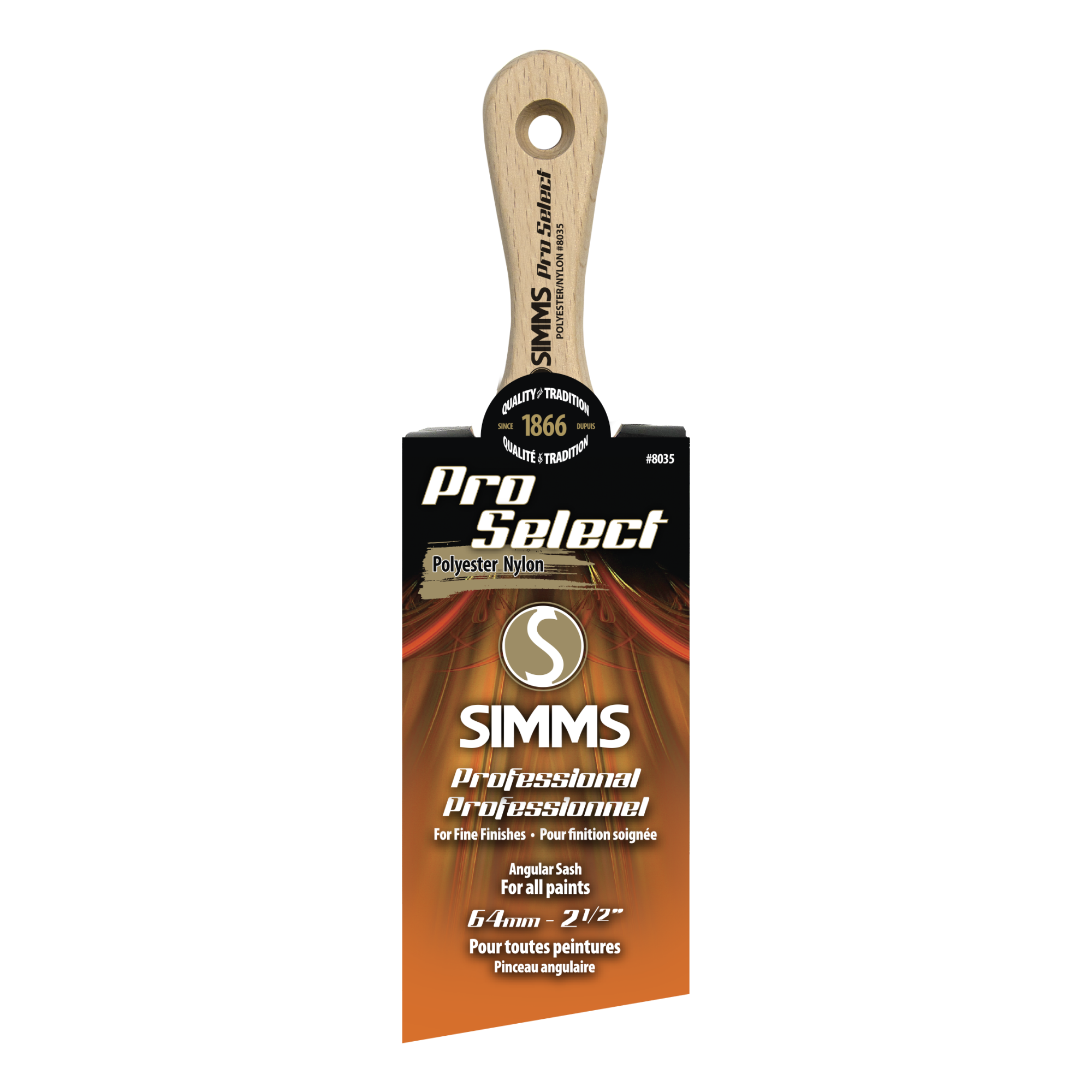 Pinceau angulaire Pro Select 64 mm manche court
