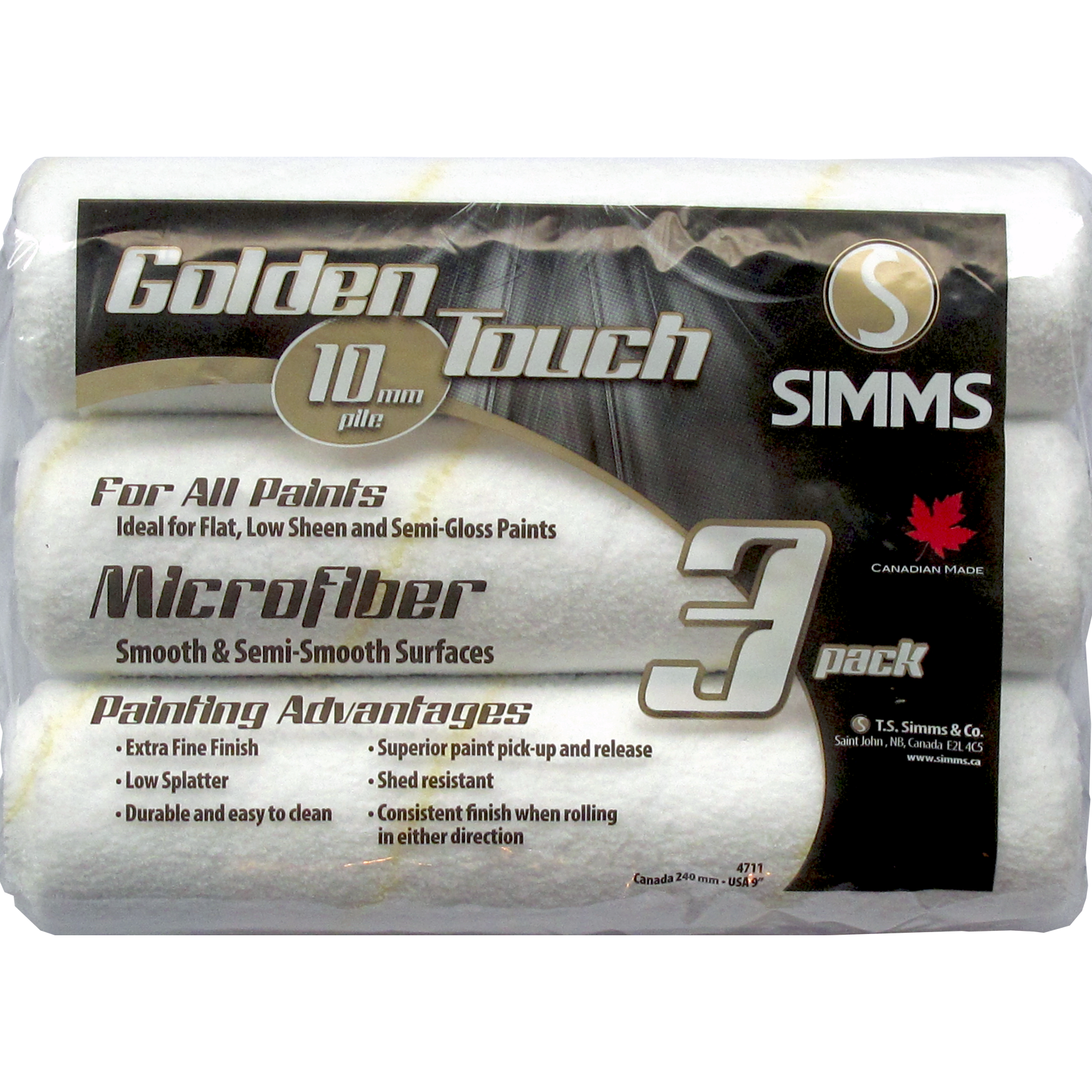 Microfiber Roller-3/Pack