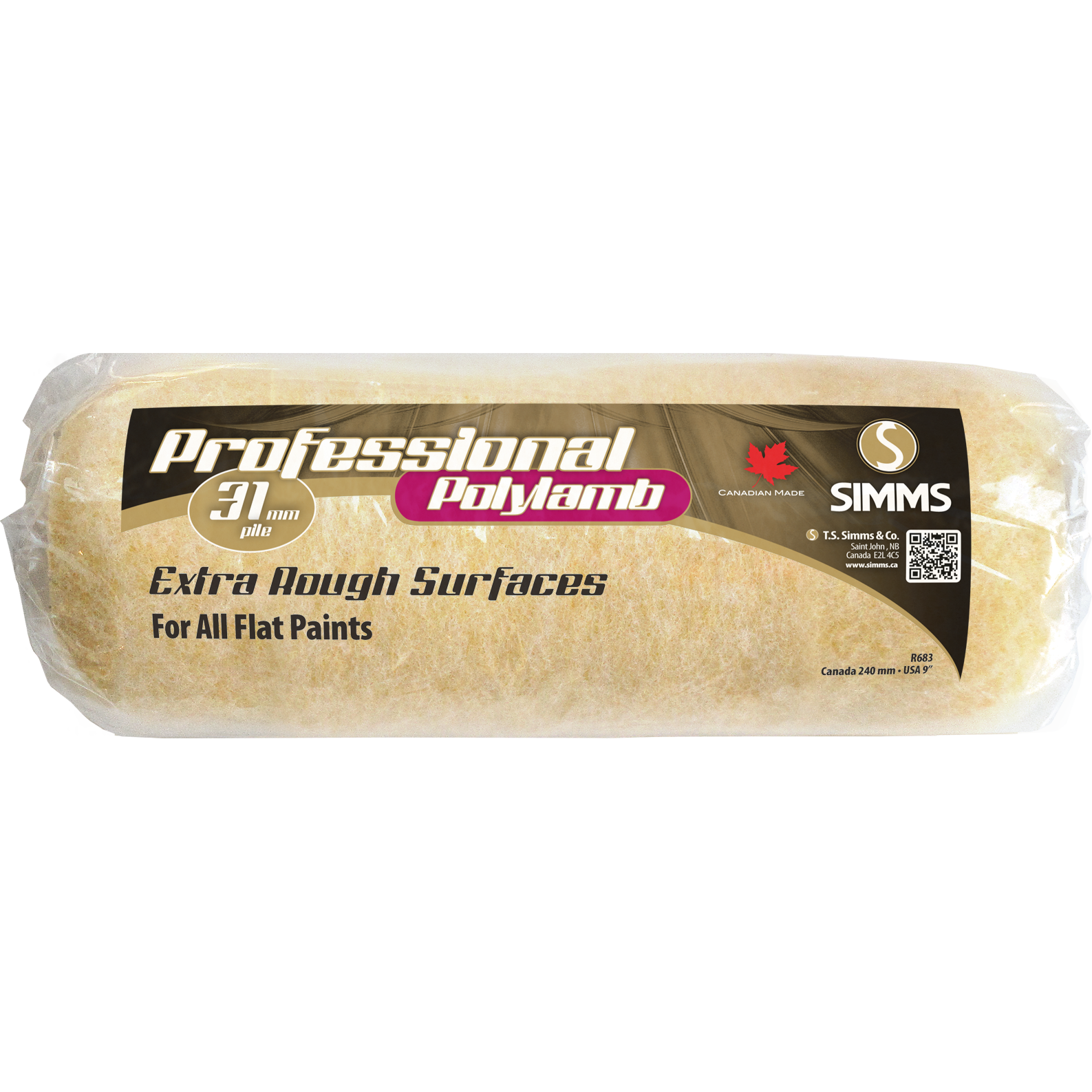 Professional Polylamb Roller-1/Pack