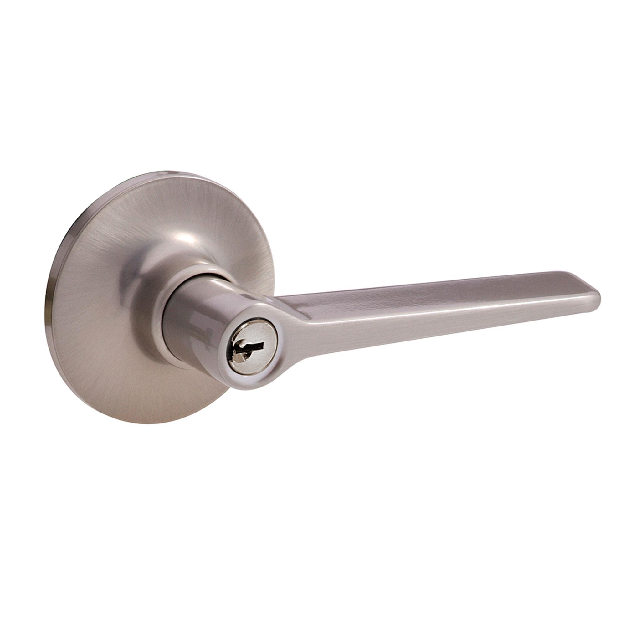 City Sun Entry Lever Satin Nickel