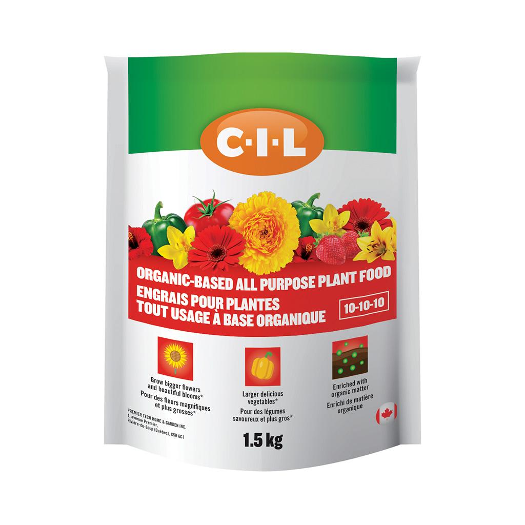 C-I-L Organic Based All Purpose Plant Food 10-10-10 1.5 kg