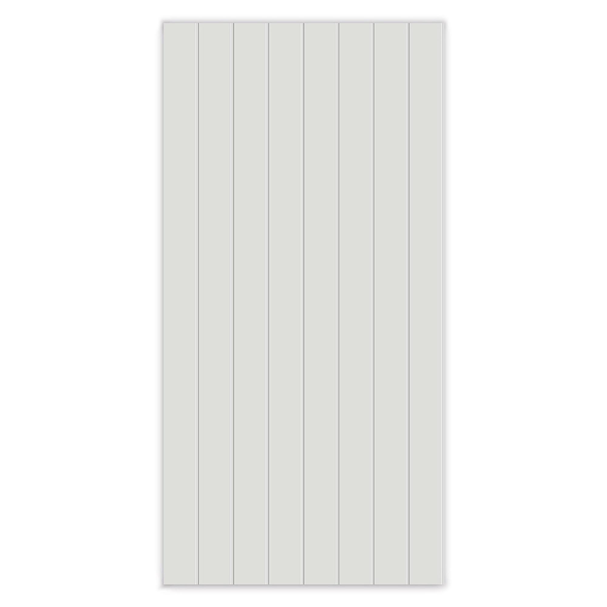 49" x 96" Shiplap Panel-White