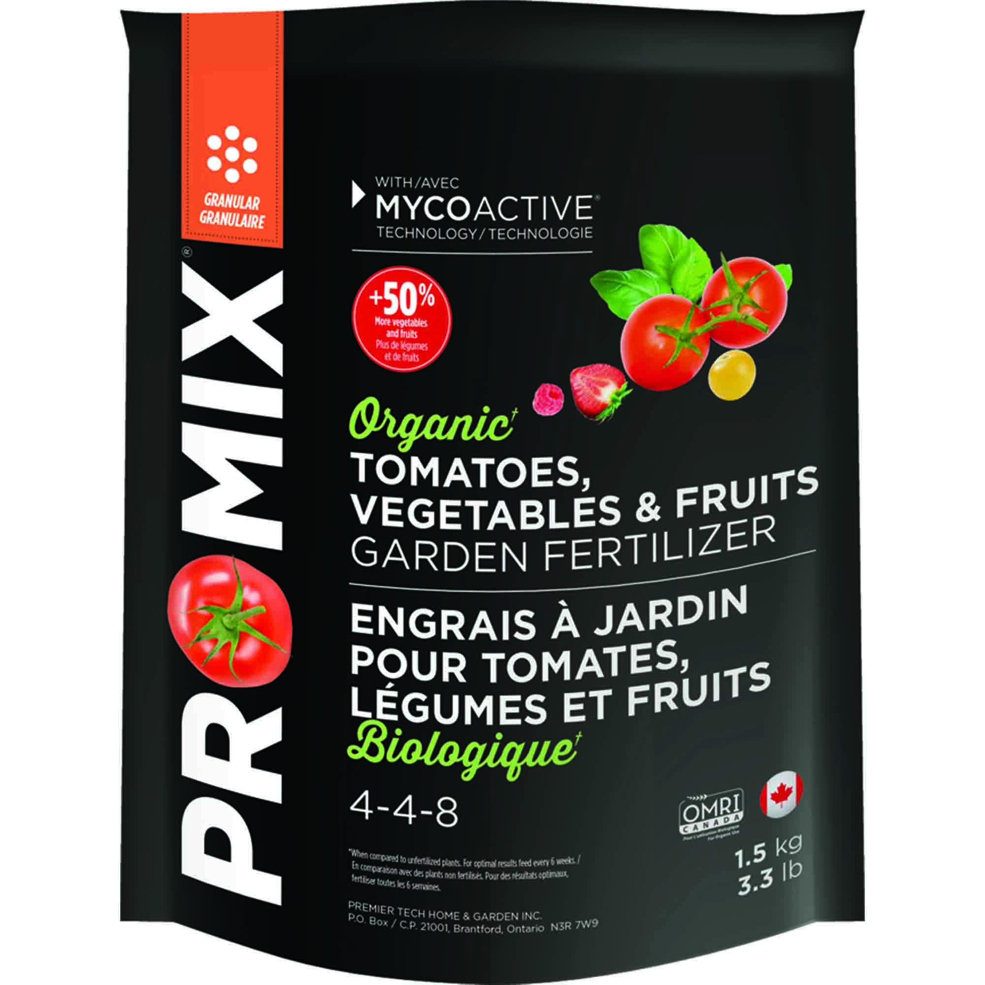 Engrais biologique tomate légume fruit 4-4-8 PRO-MIX