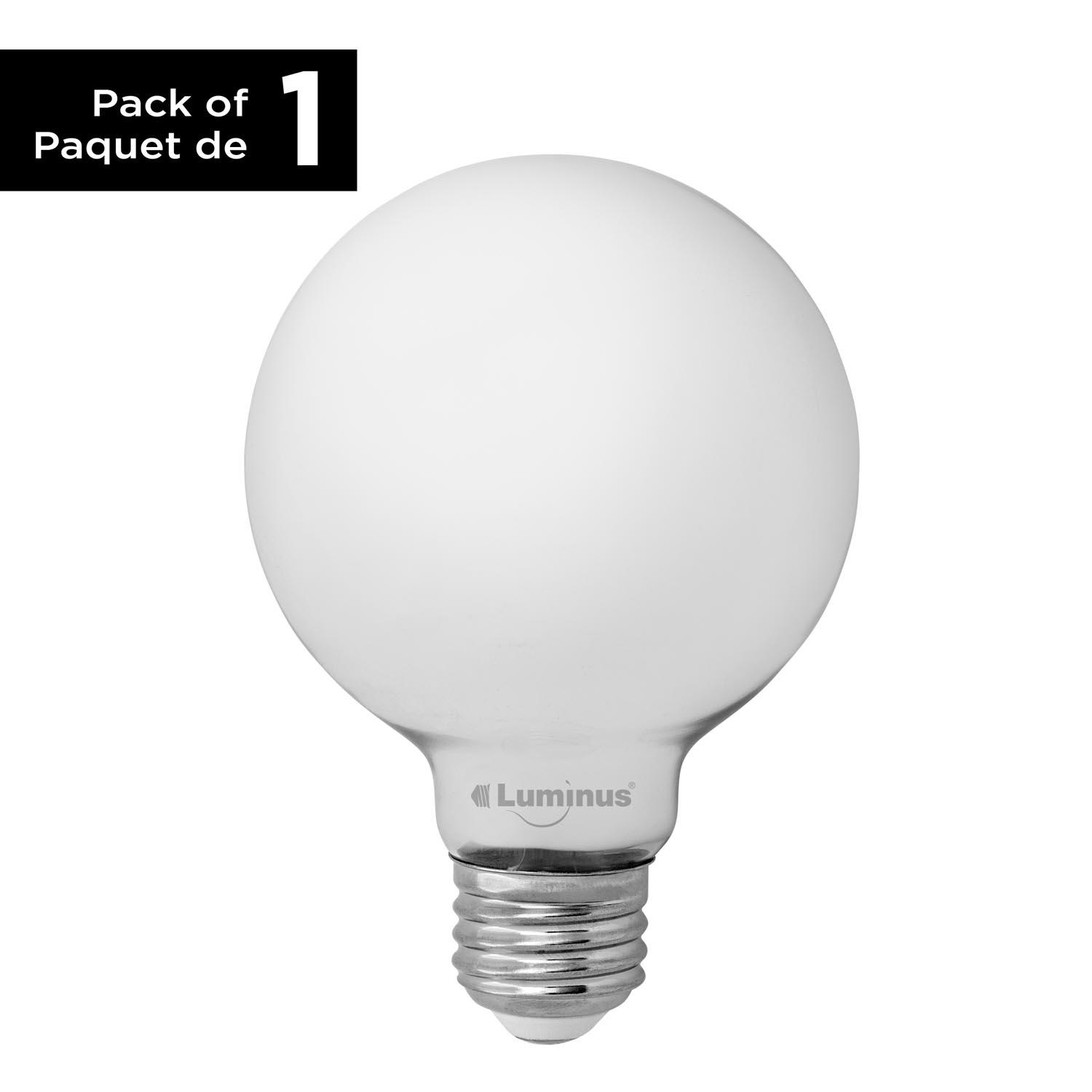 Ampoule DEL 7 W G25 5 000 k, intensité var. blanc filament