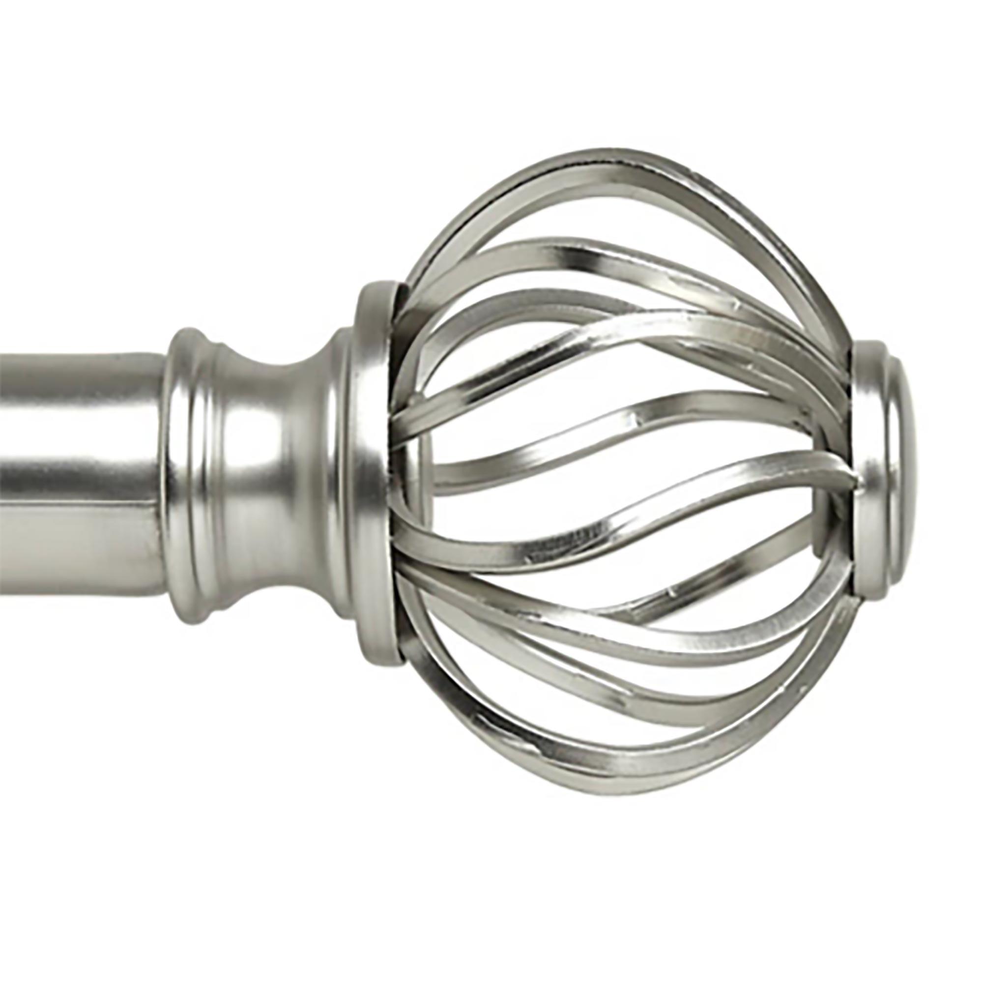 Regal 1" x 36"-72" Nickel Drapery Rod