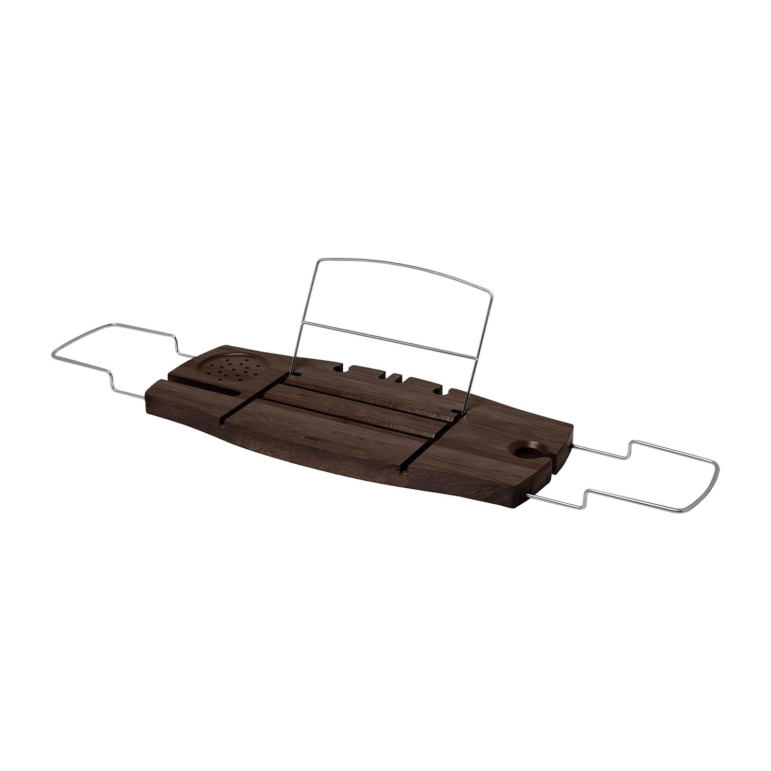 Porte-accessoires de baignoire Aquala, noyer