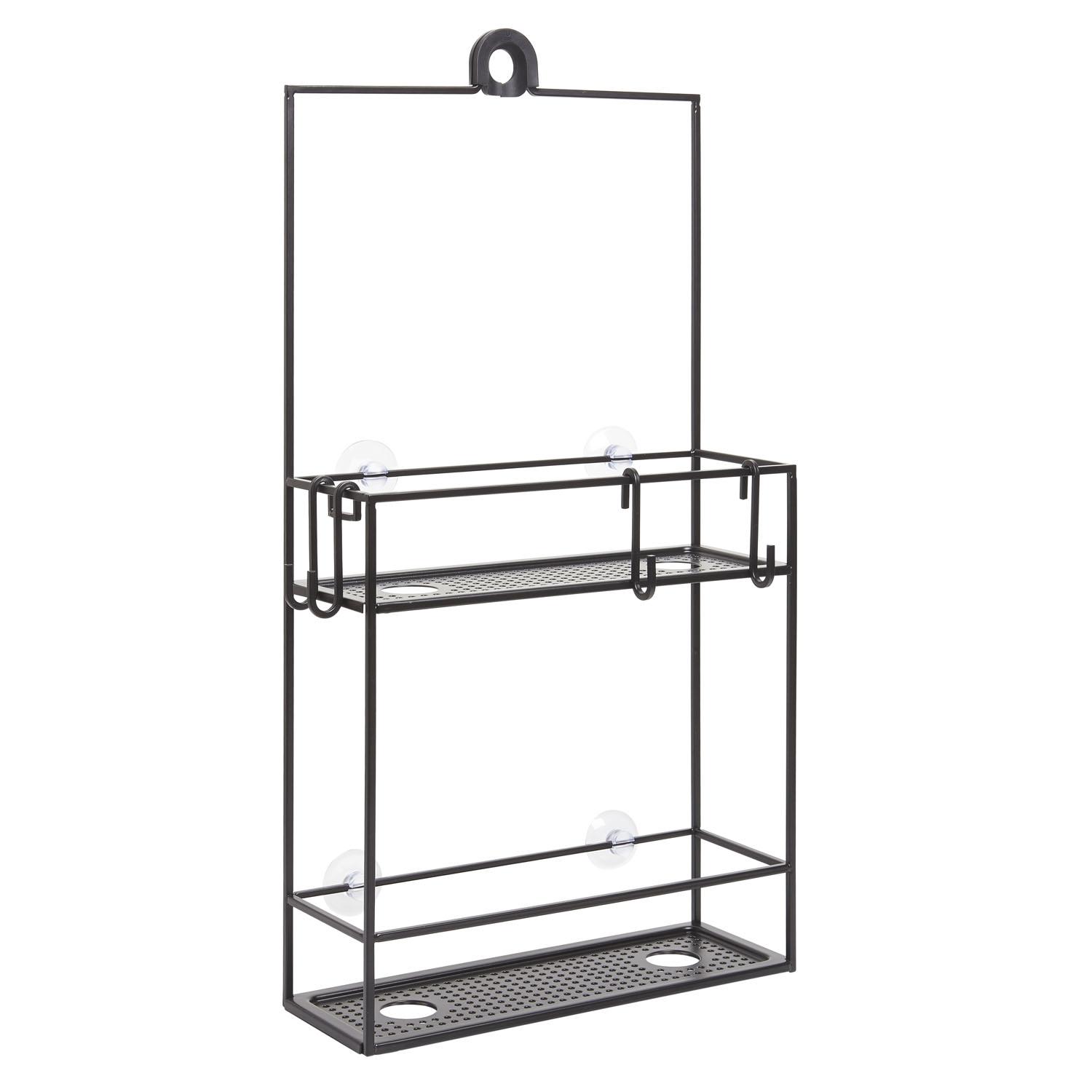 Porte-accessoires de douche Cubiko, noir