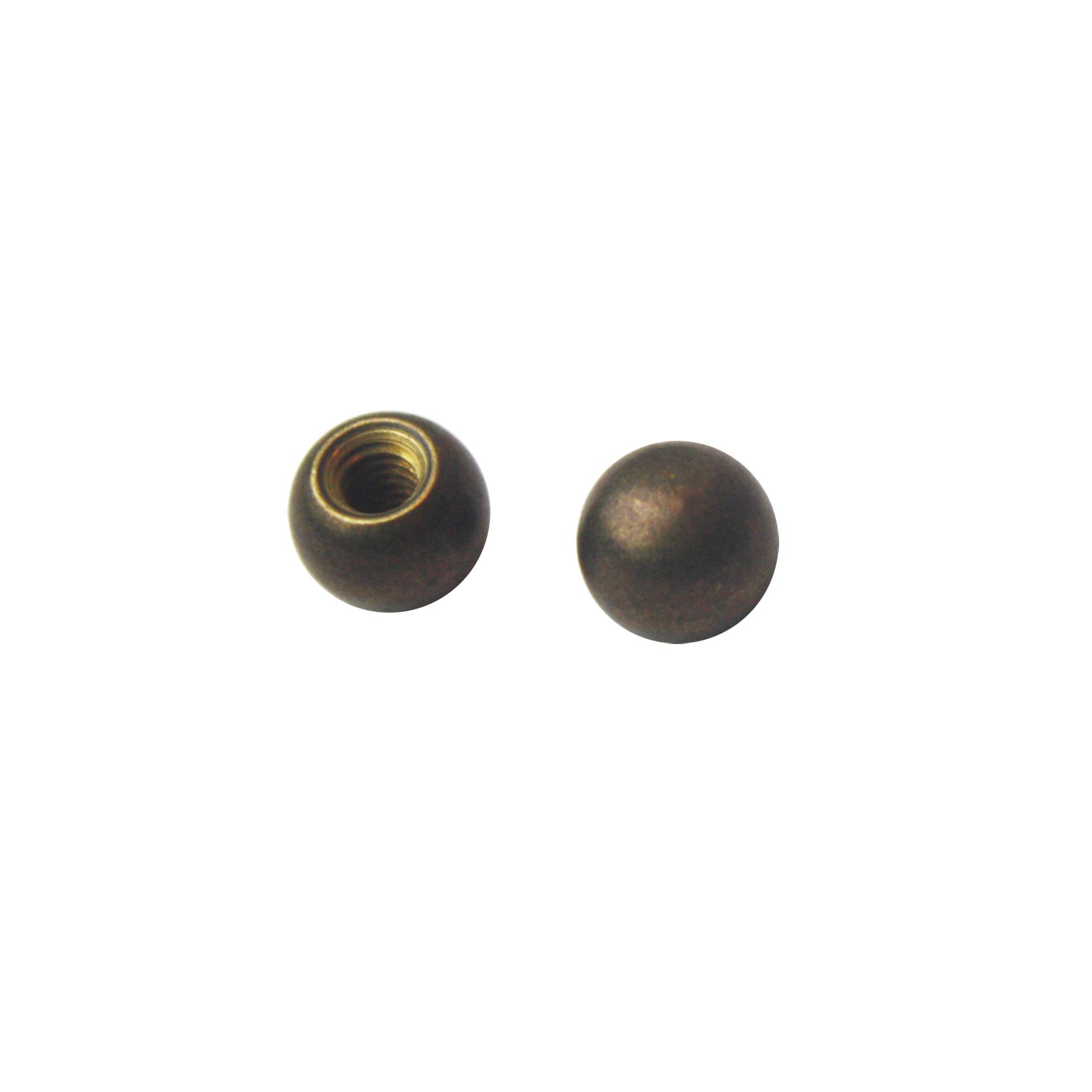 Écrous de batterie 3/8 po - Laiton antique, 2/pqt
