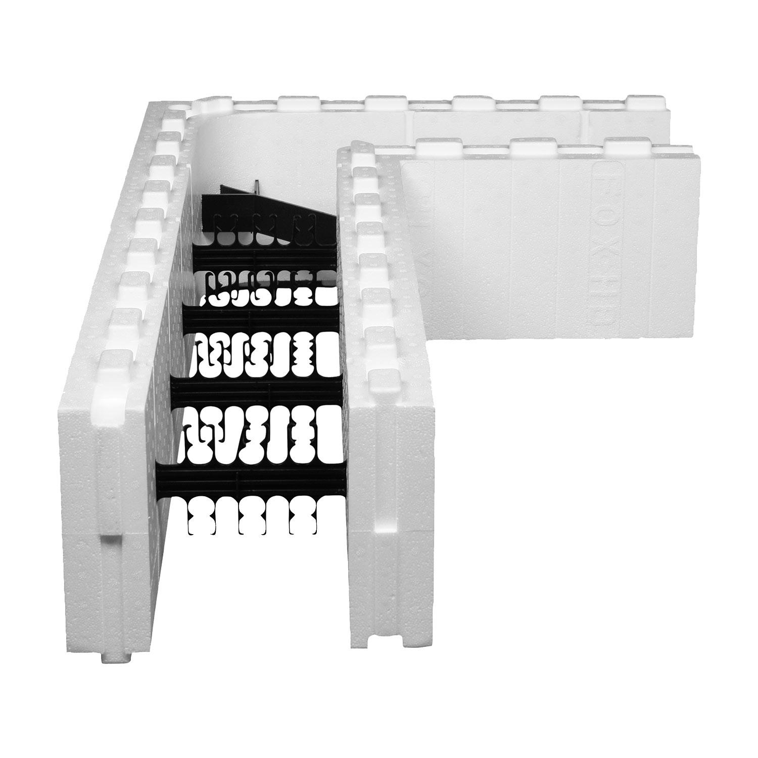 Demi-bloc d'angle 90° 6 po