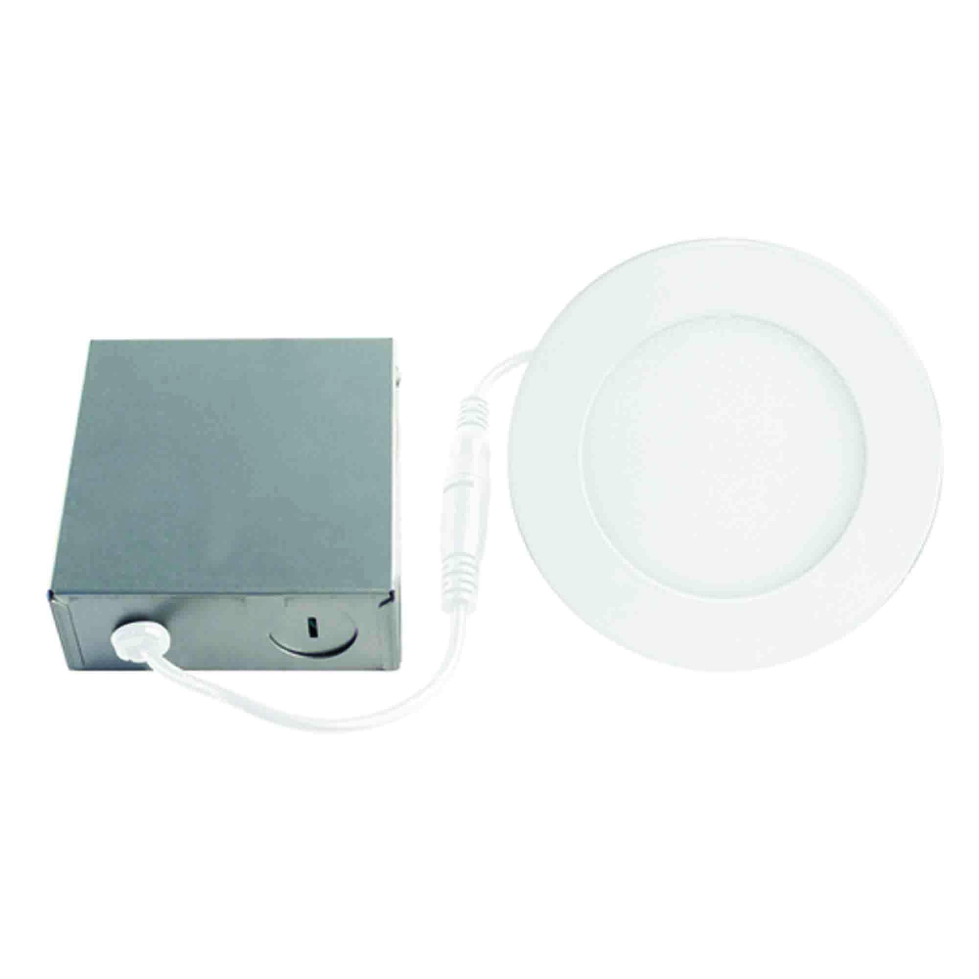 4" Led Round Recessed Downlight 3000K Matte White