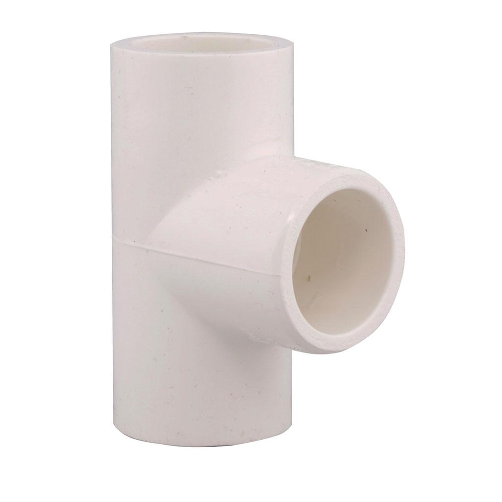 Té en PVC Série 40 1 1/2 po