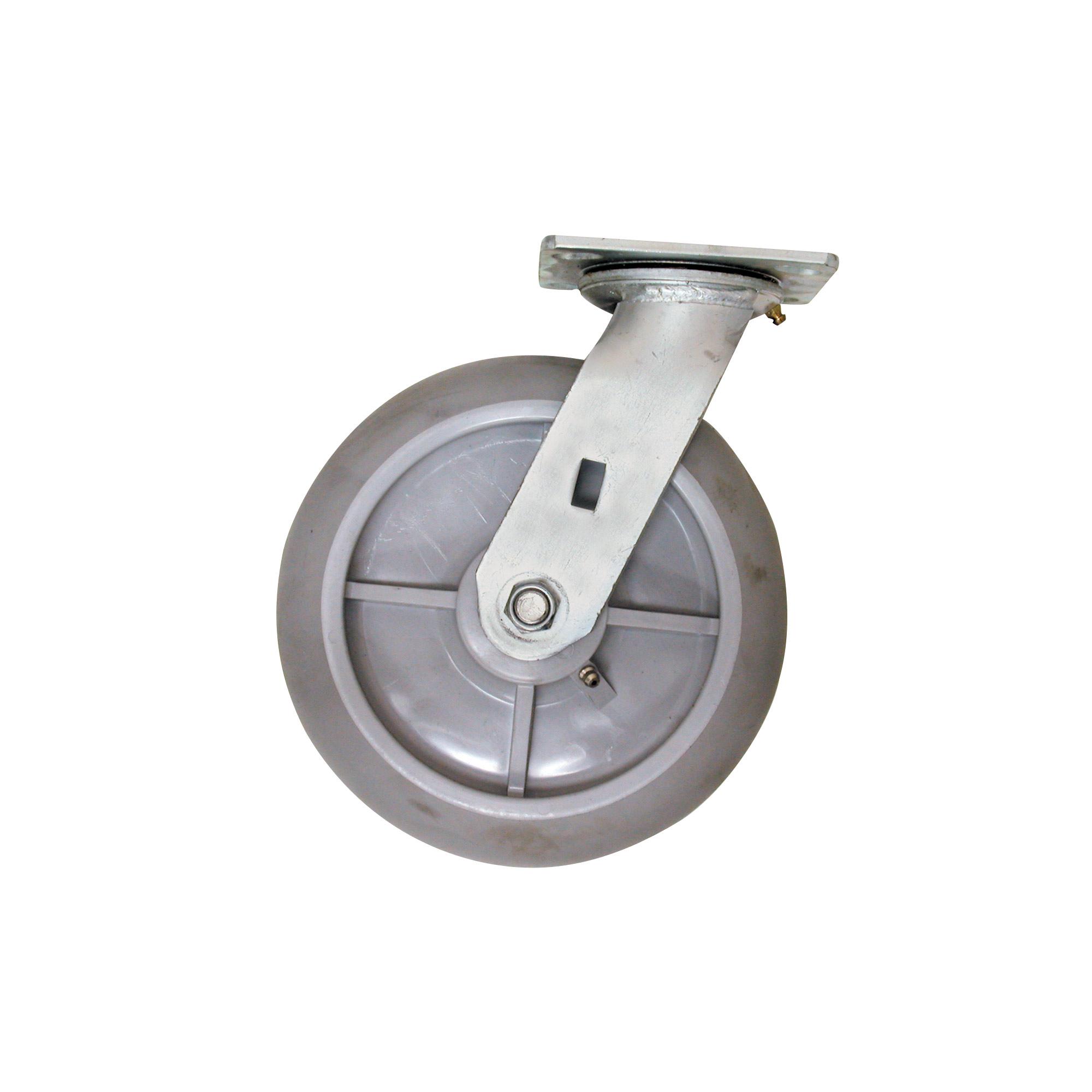 Grey Swivel Dolly Wheel 8" x 2"