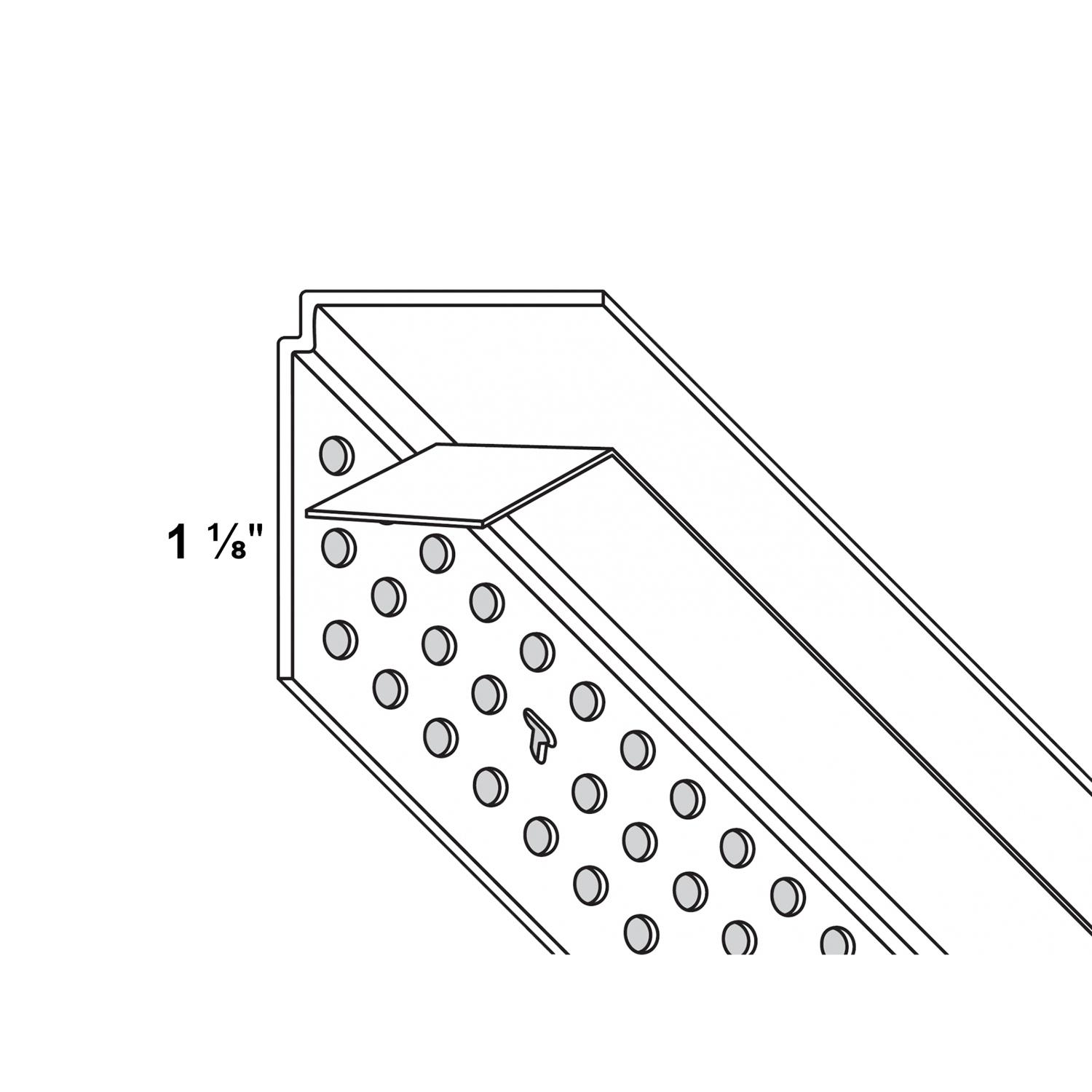 Baguette de plafond Mud On 7/8 po x 10 pi
