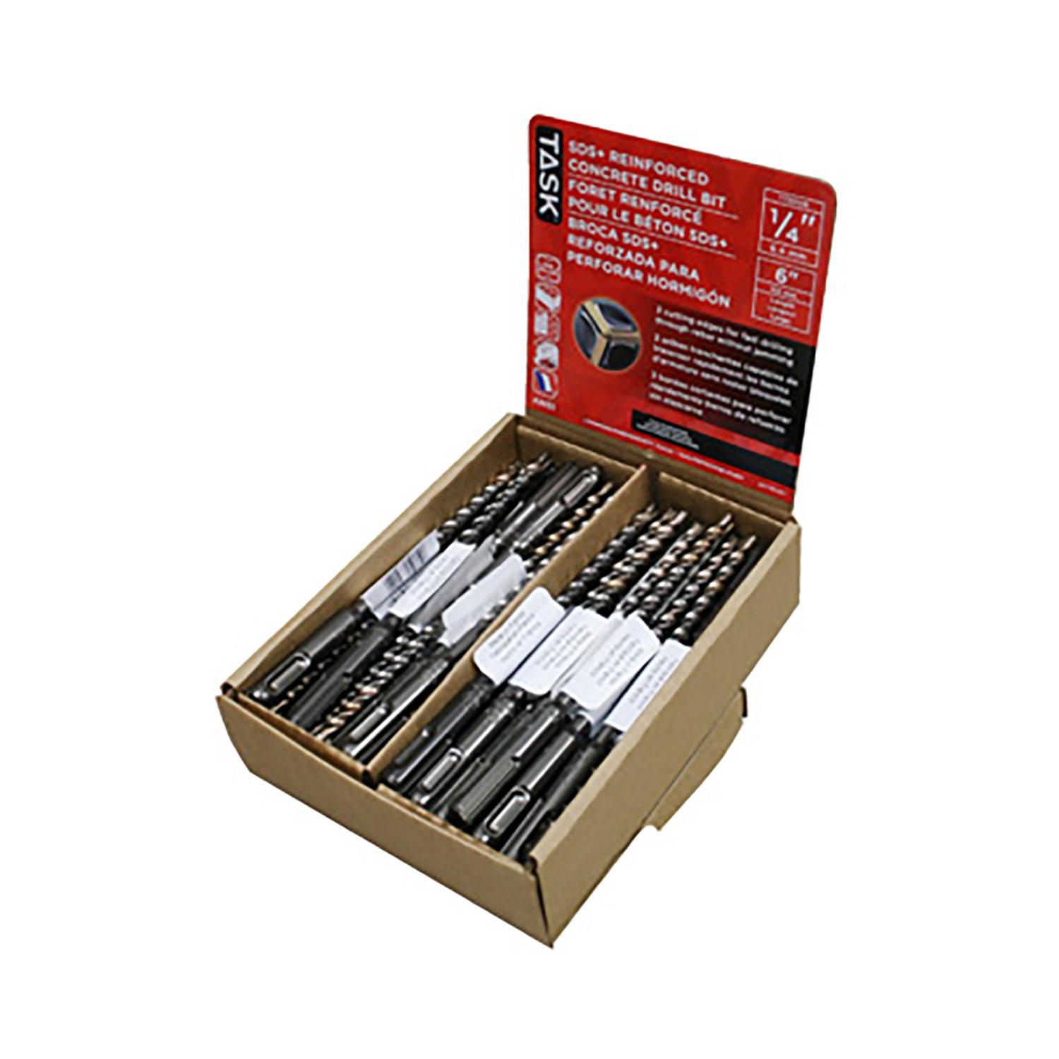 1/4 Inch x 6 Inch SDS+ 3-Edge Rotary Hammer Drill Bit