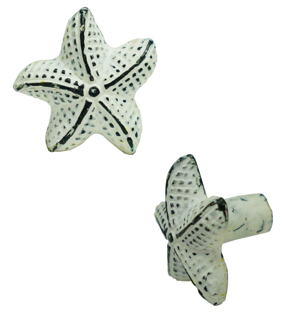 White Starfish Knob