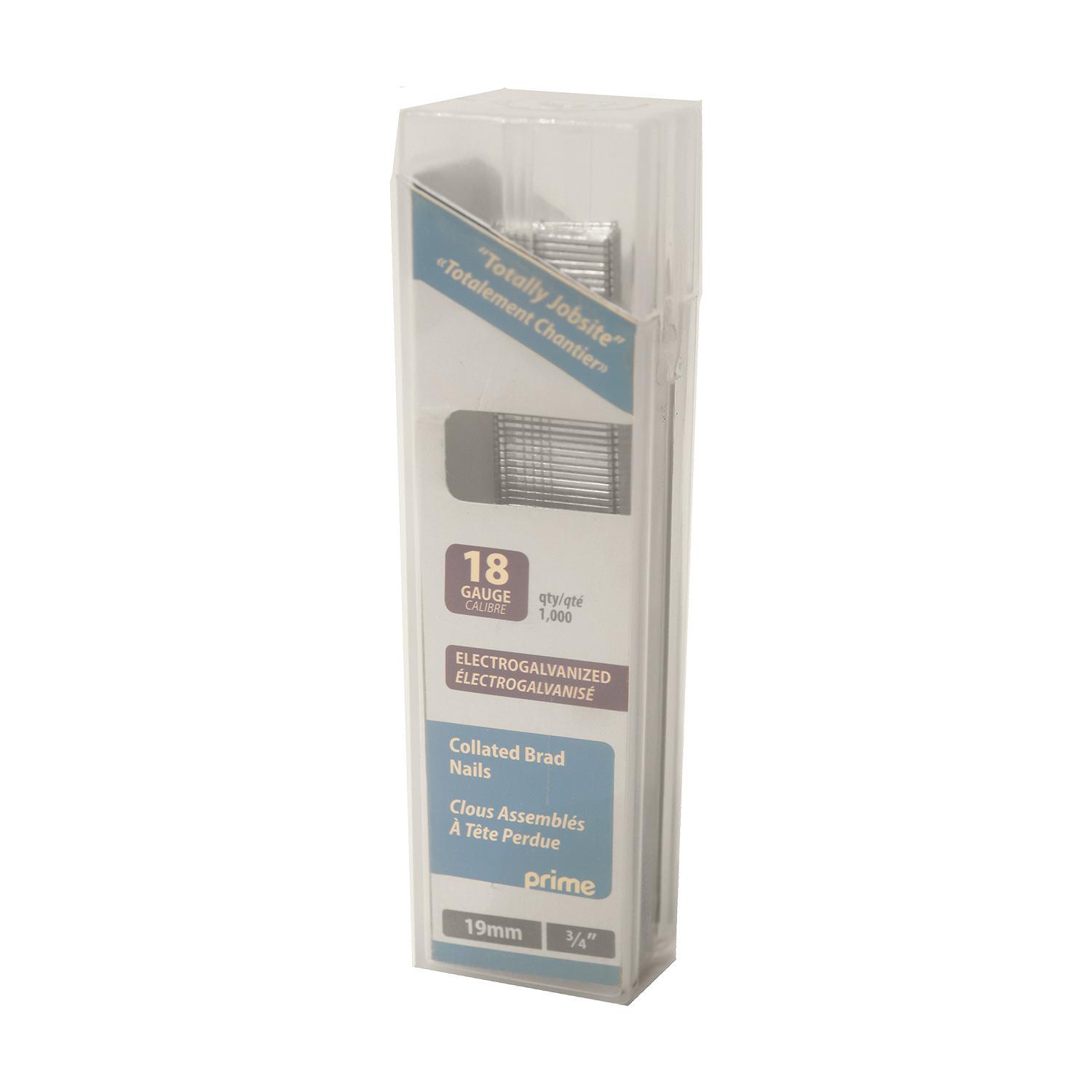 3/4" 18 Gauge Galvanized Brad Nails-1000/Pack