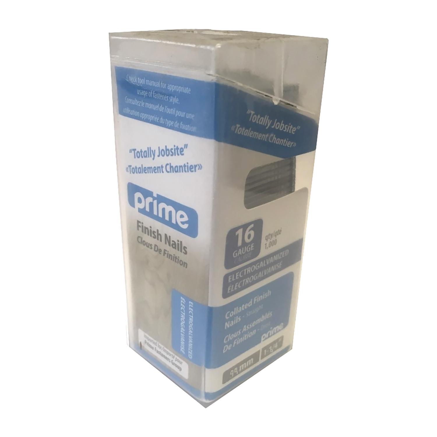 1-3/4" 16 Gauge Galvanized Finish Nails-1000/Pack
