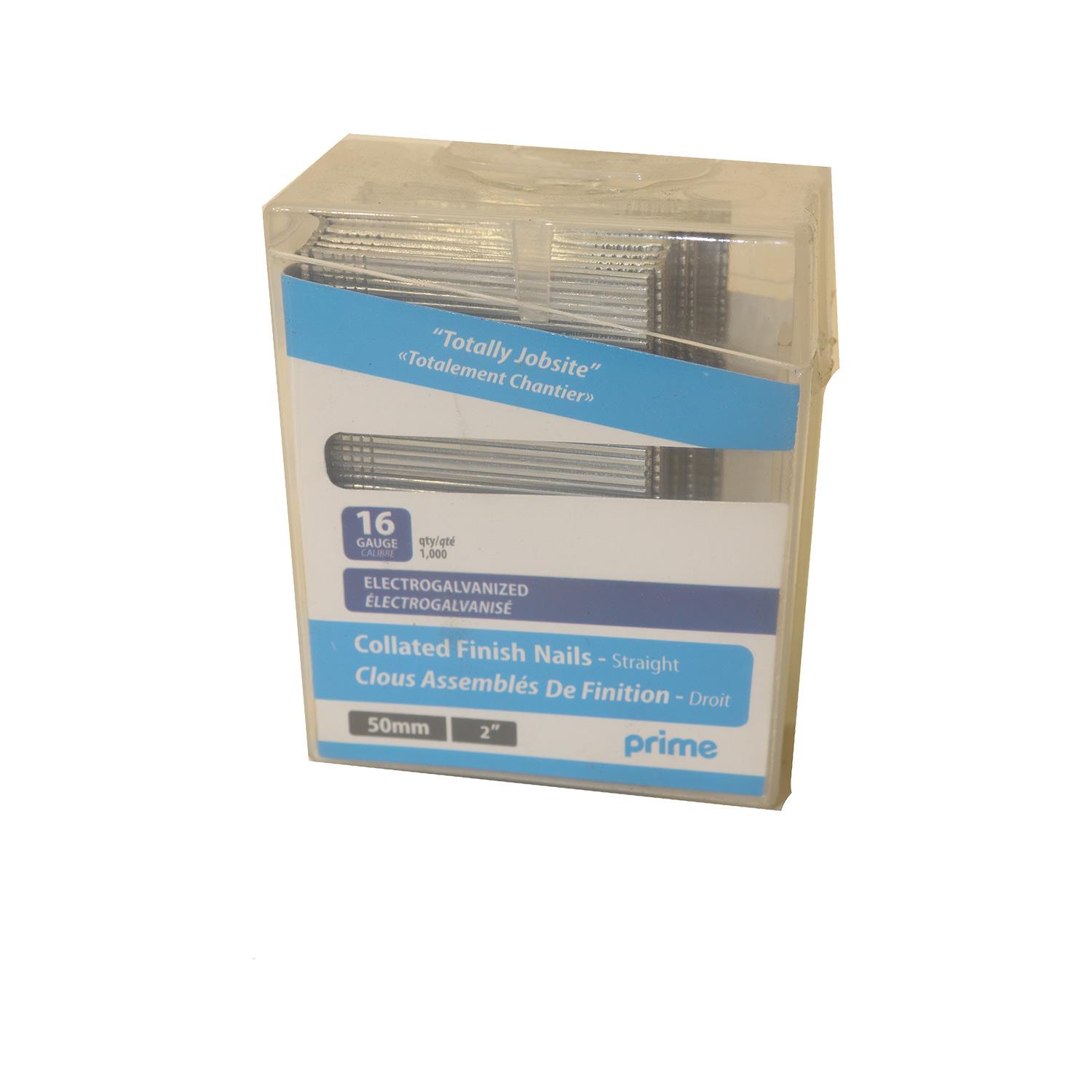 2" 16 Gauge Galvanized Finish Nails-1000/Pack