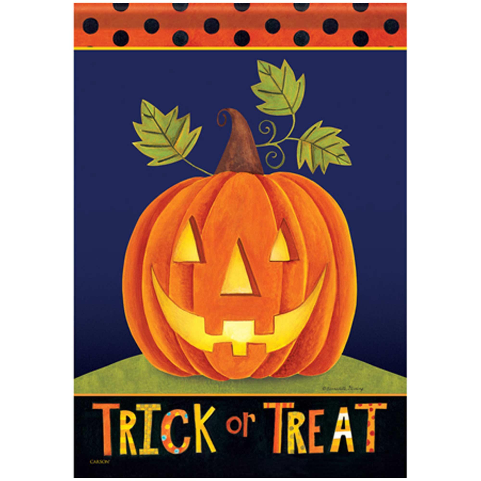Halloween Garden Flag Trick Or Treat

