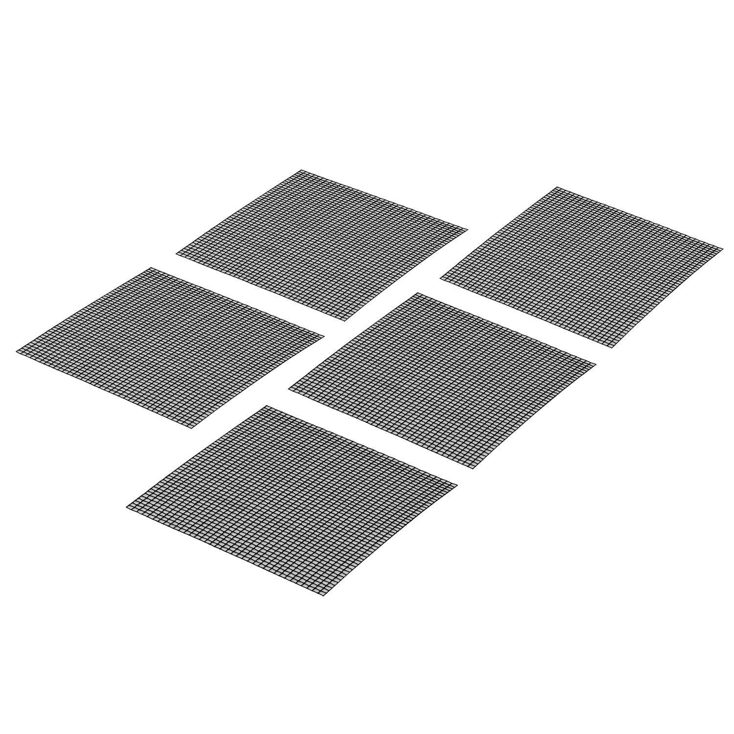Pièces réparation moustiquaire 3 x 3 po autoadhésives, 5/pqt