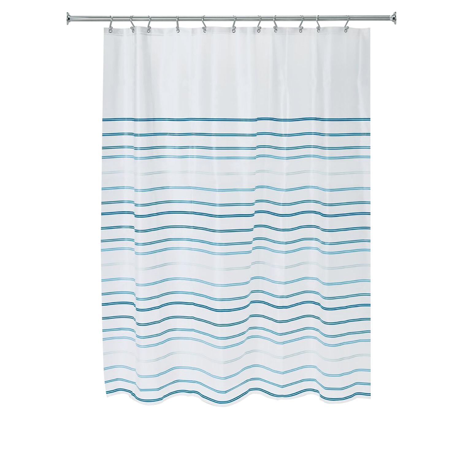 72" x 72" Lindy Stripe PEVA Shower Curtain