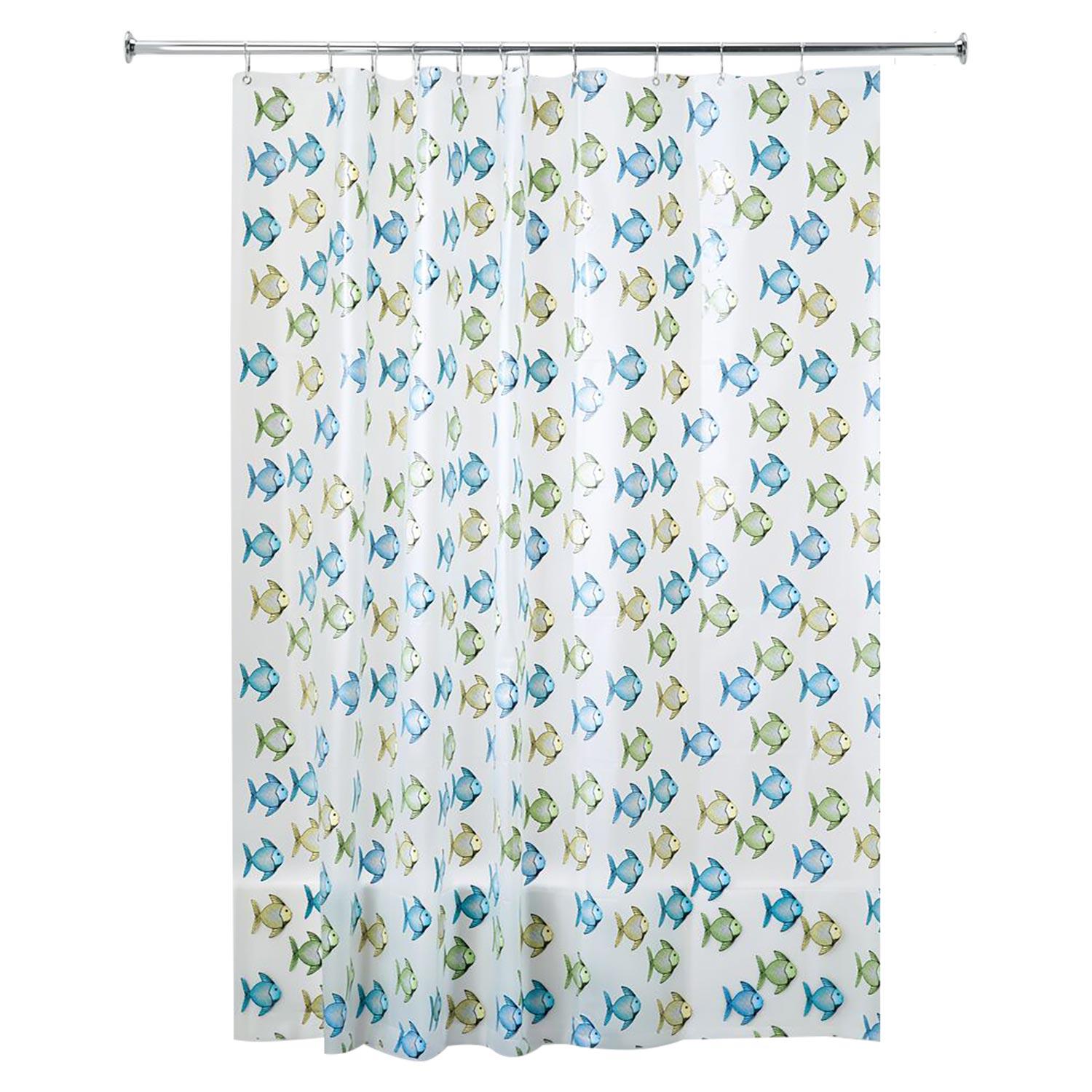 72" x 72" Fishy PEVA Shower Curtain