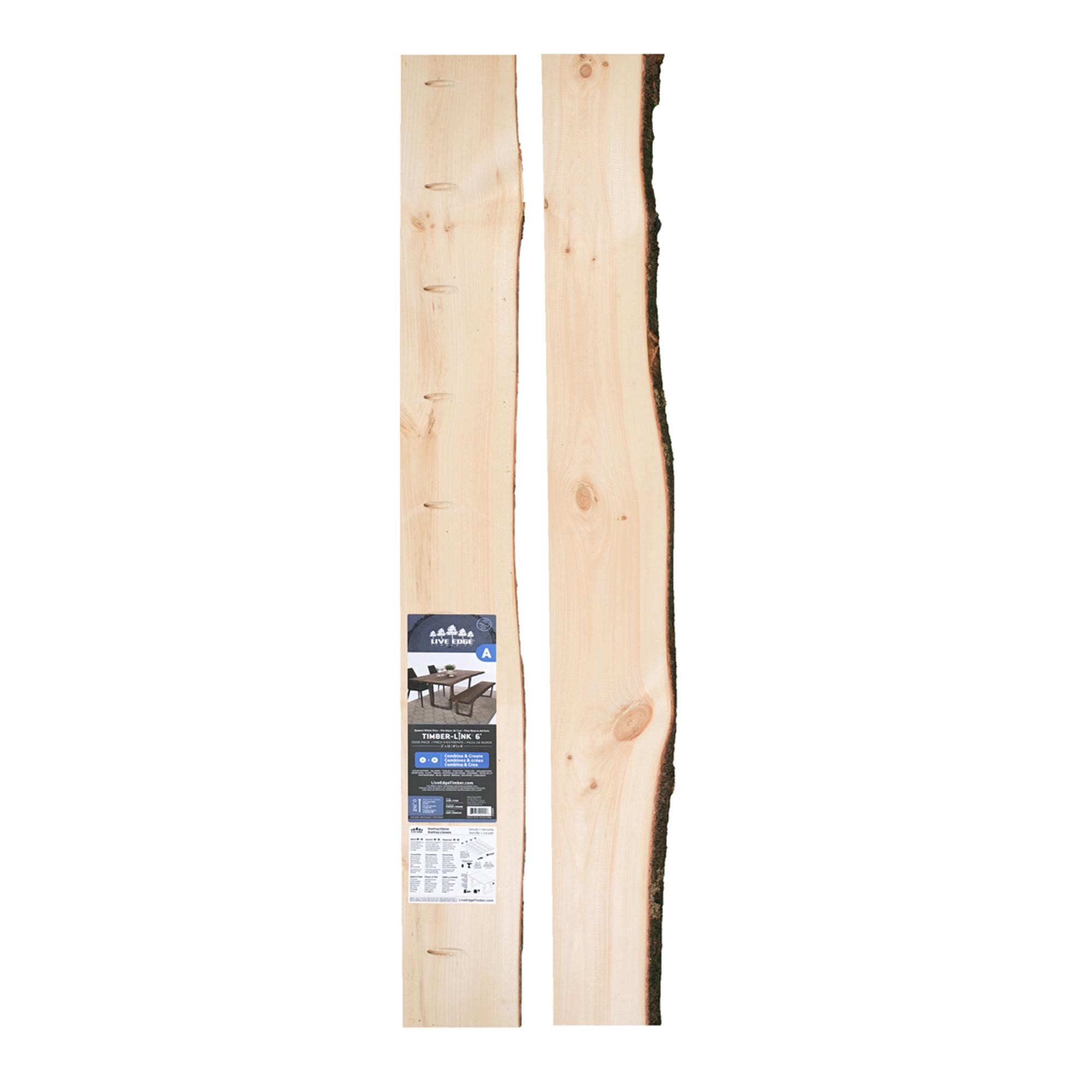 Pièce de bord à arête vive S3S en pin 2 x 5 po x 8 pi