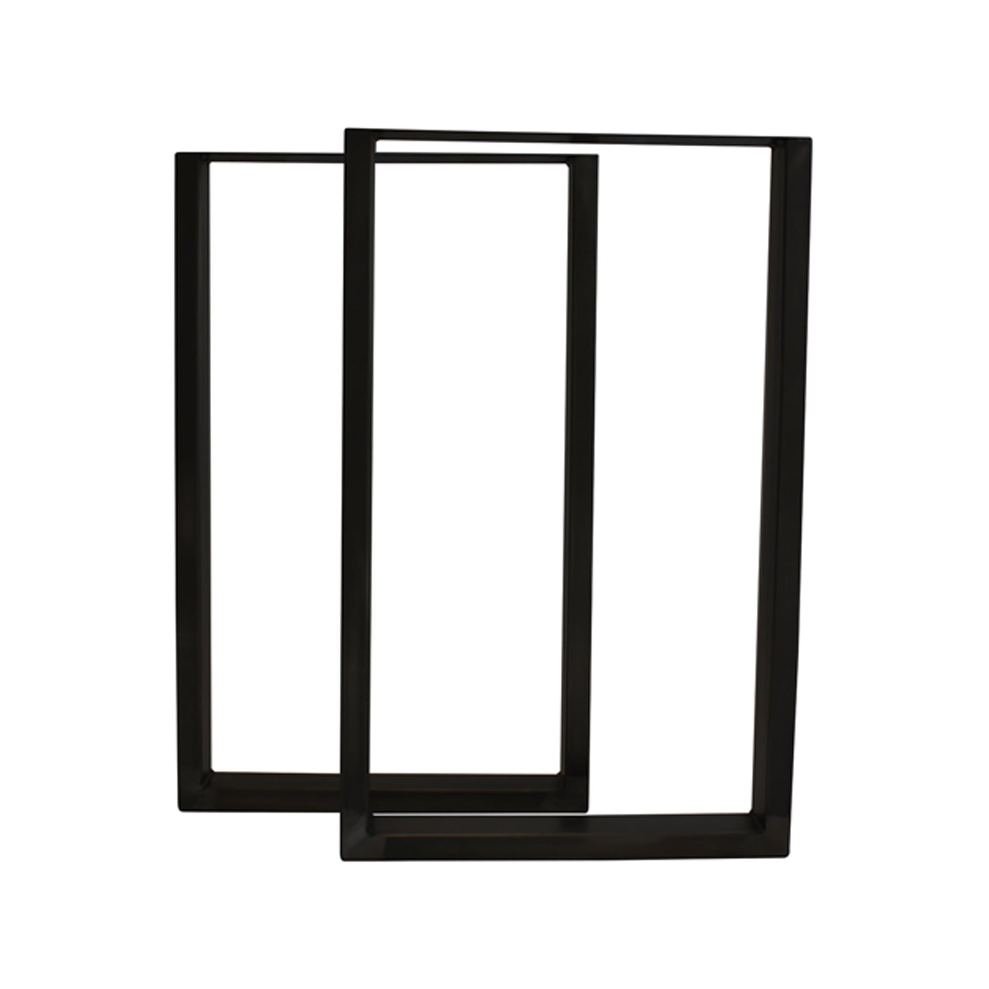 Pattes en U 38 po H x 24 po La, noir, 2/pqt