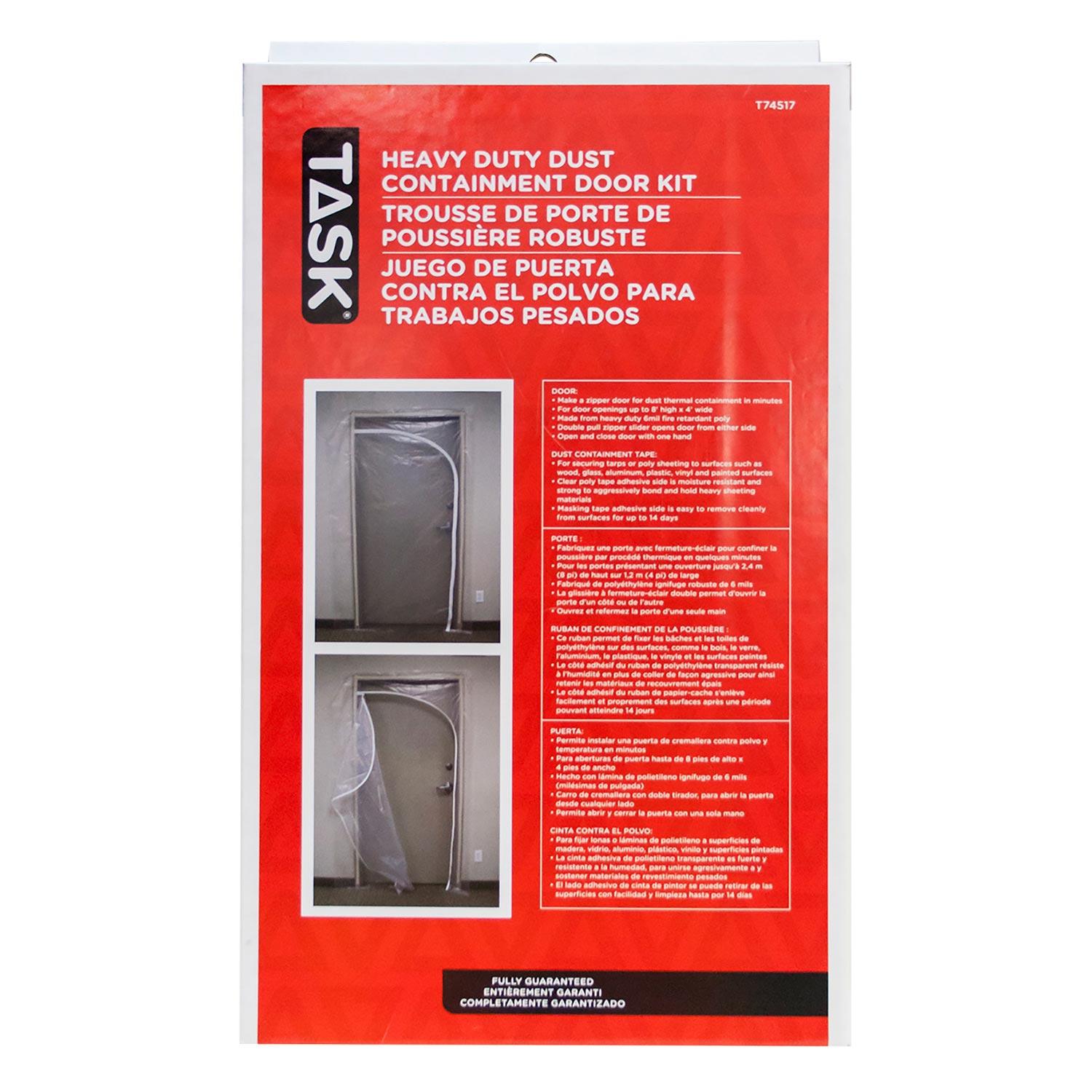 Porte confinement anti-poussière QSR usage intense, ens./bte