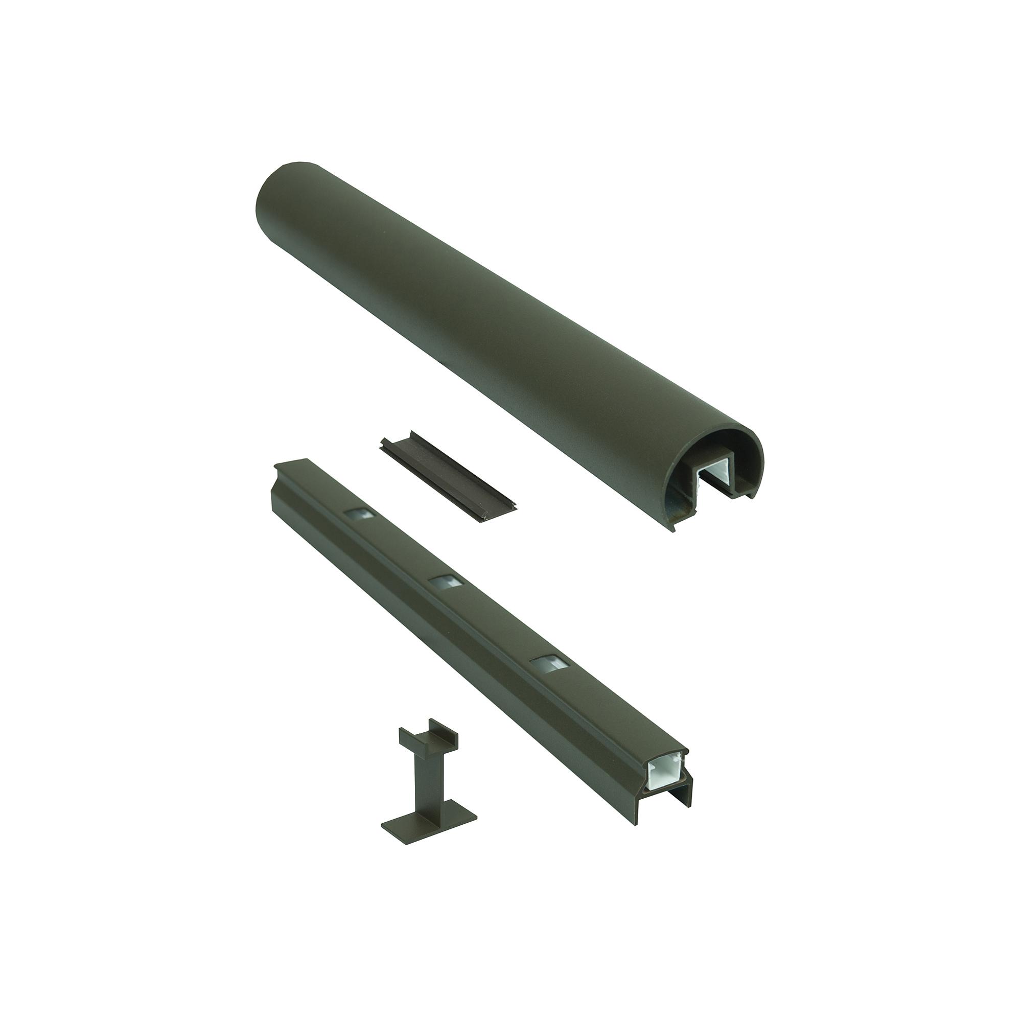 Rampe escalier sup-inf 10 pi Lakeside à piquets 5/8po cuivre