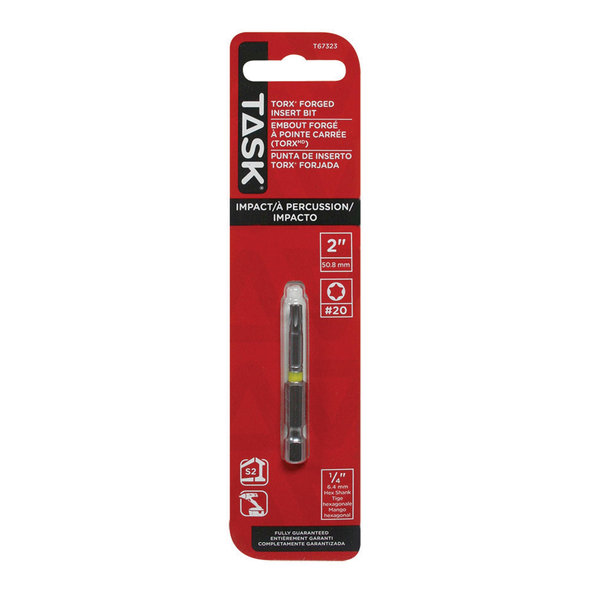 Mèche de visseuse à CHOCS Torx T20 2 po, 1/pqt